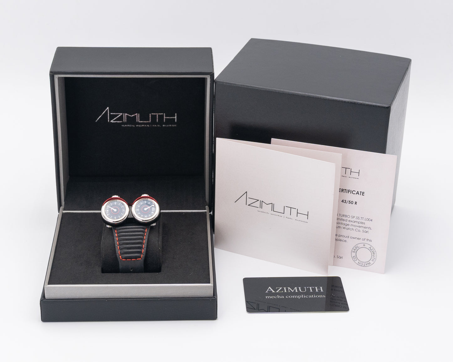 Azimuth Twin Turbo Red 54mm Stainless Steel Limited to 50 2025