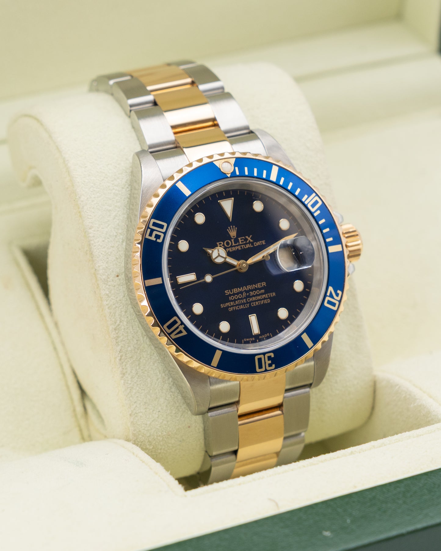 Rolex Submariner Date 40mm 16613LB Yellow Gold Bluesy