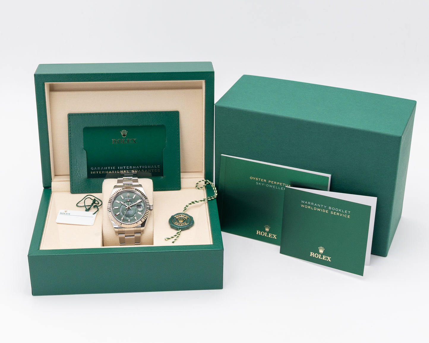 UNWORN Rolex Skydweller 42mm 336934 Mint Green Fluted Oyster 2025