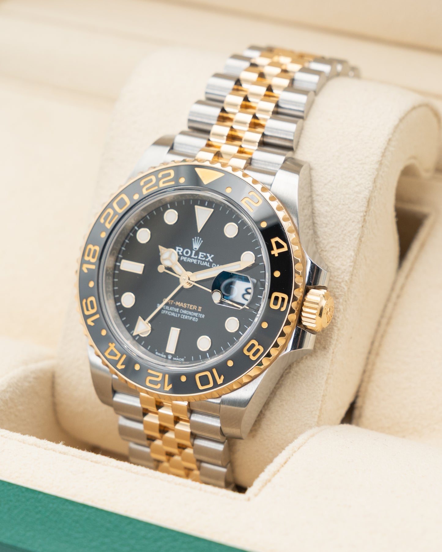 Rolex GMT Master II 40mm 126713GRNR Two Tone Yellow Gold Zombie 2023