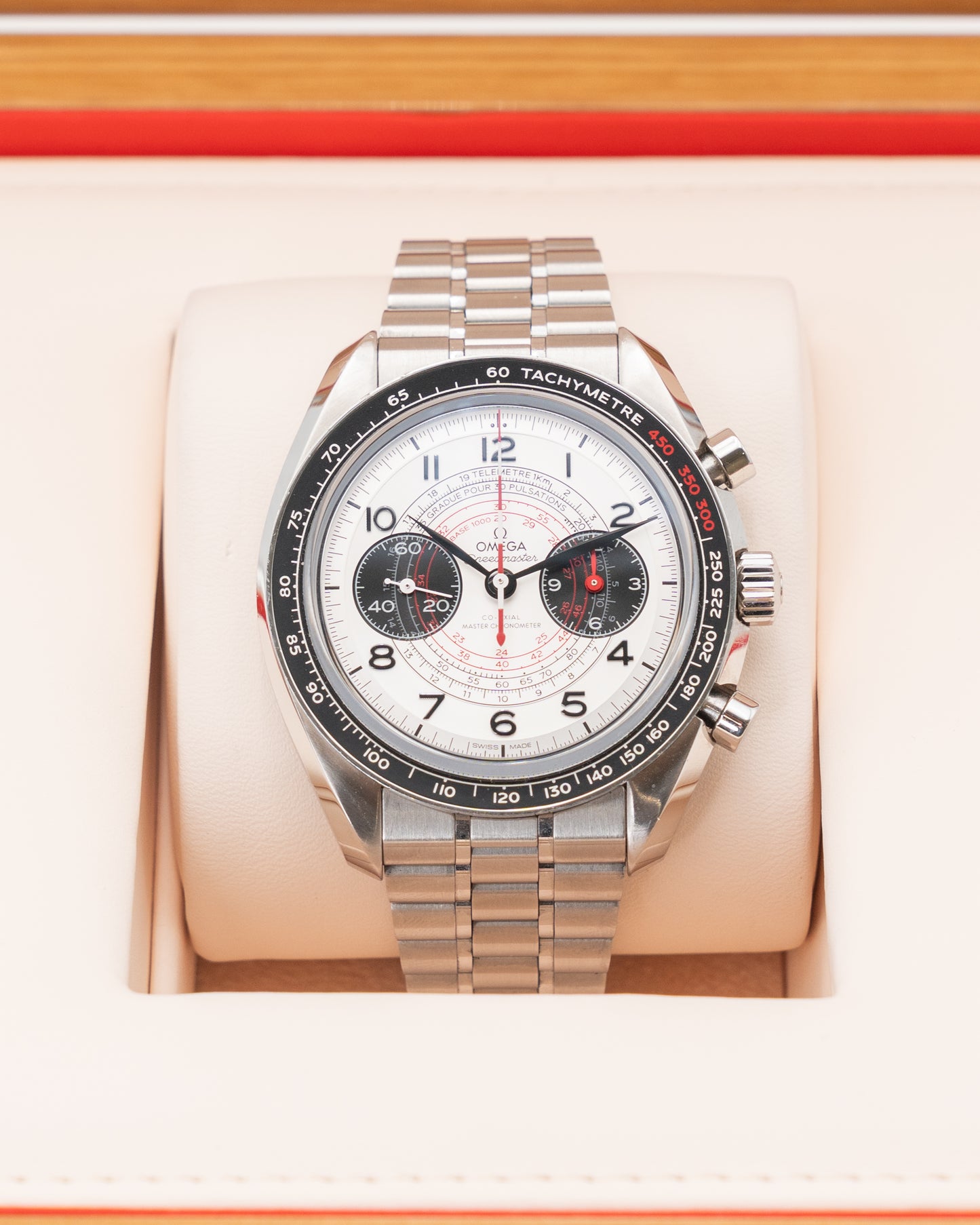 Omega Speedmaster Chronoscope 43mm 329.30.43.51.02.002 Co-Axial Silver Panda Manual Wind