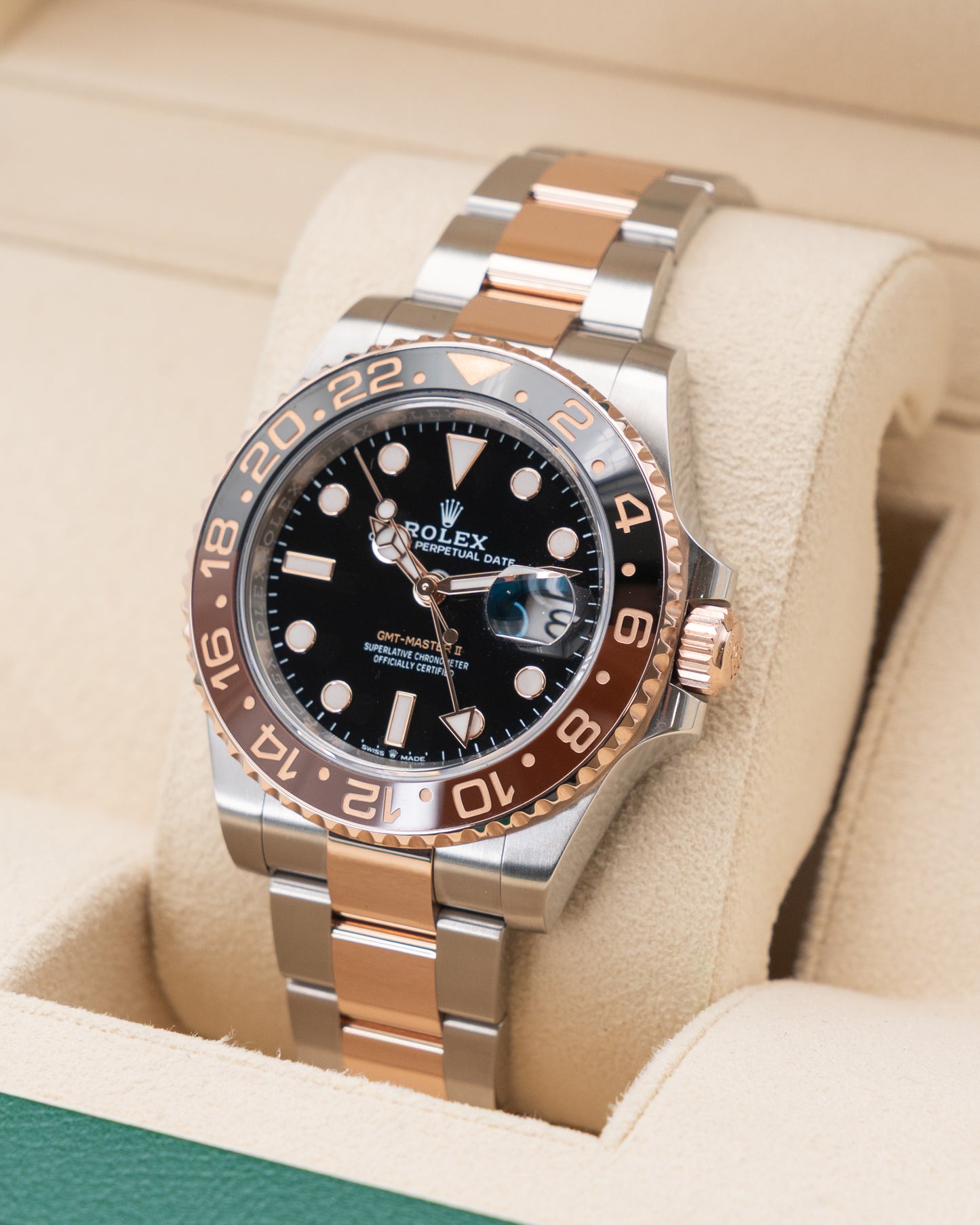 Rolex GMT Master II 40mm 126711CHNR Rootbeer Two Tone Rose Gold 2024