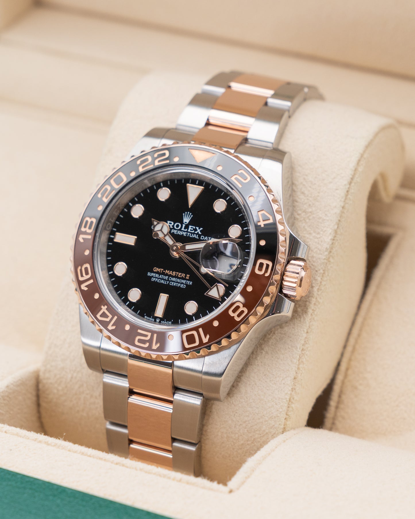 Rolex GMT Master II 40mm 126711CHNR Rootbeer Two Tone Rose Gold 2024