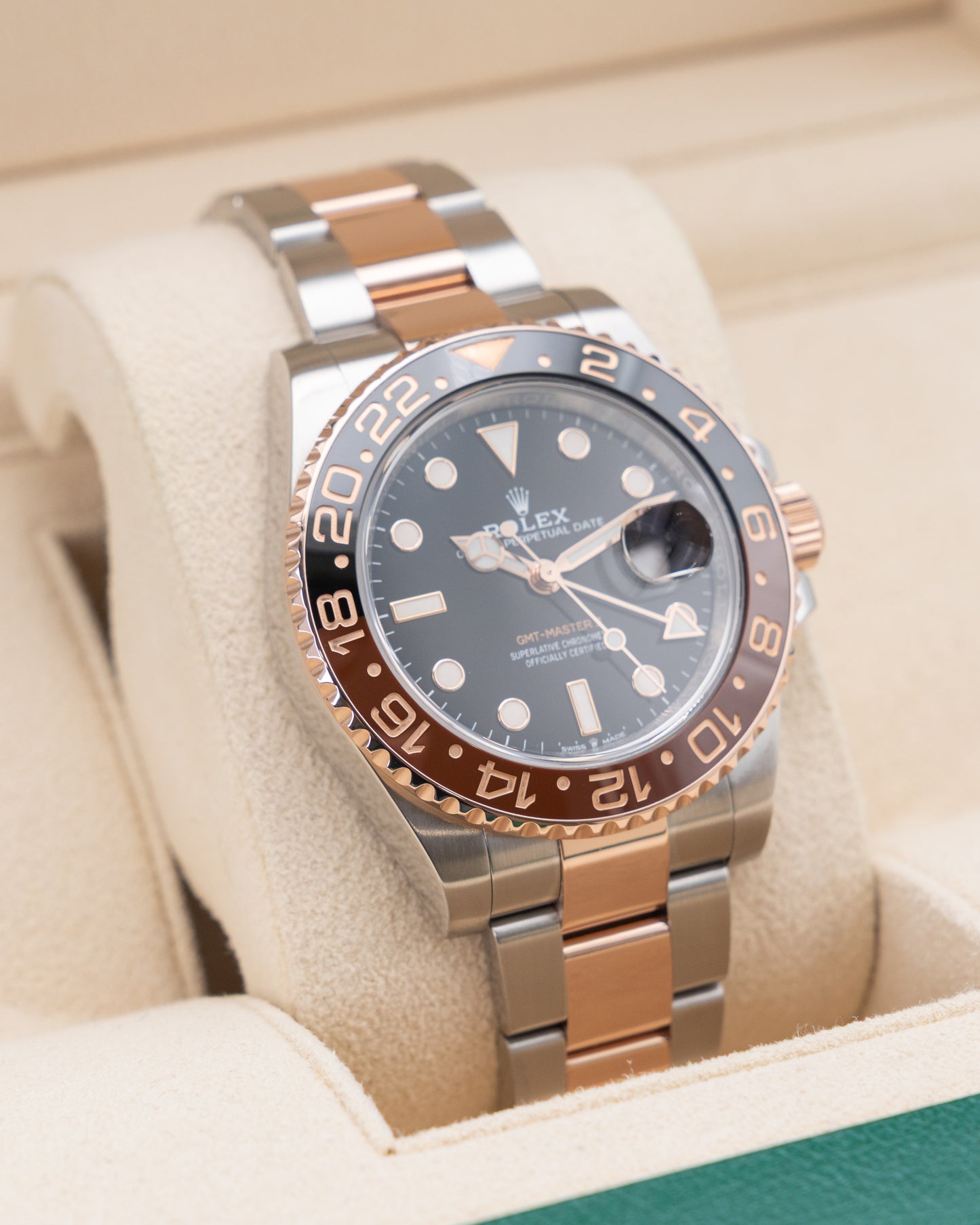 Rolex GMT Master II 40mm 126711CHNR Rootbeer Two Tone Rose Gold 2024