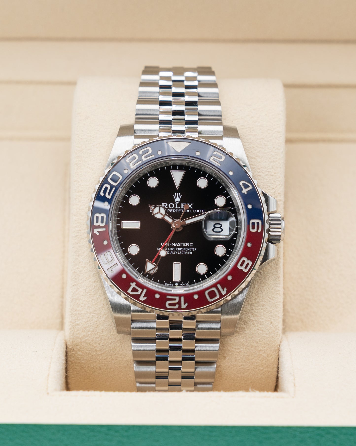Rolex GMT Master II 40mm 126710BLRO Pepsi on Jubilee 2022