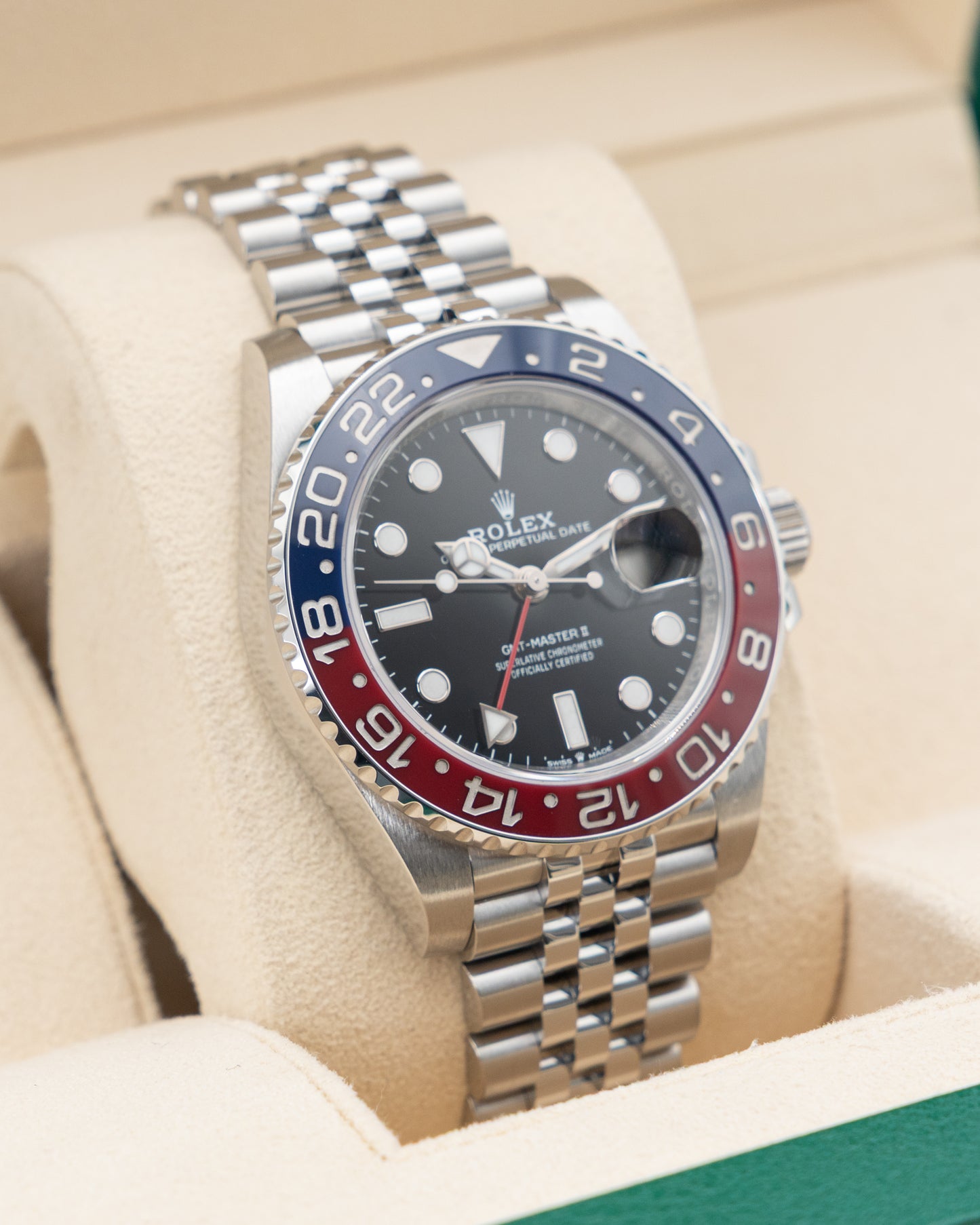 Rolex GMT Master II 40mm 126710BLRO Pepsi on Jubilee 2022