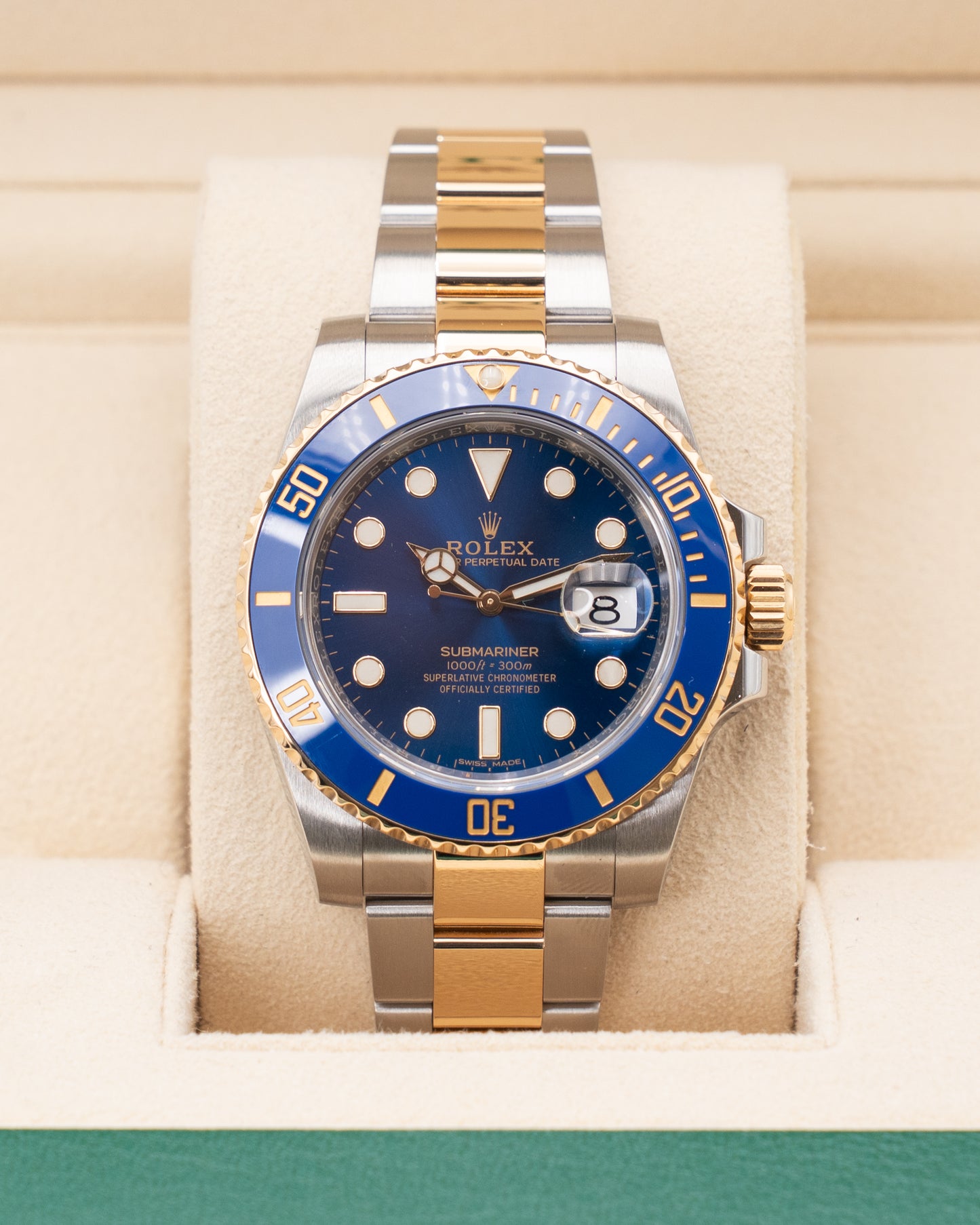 Rolex Submariner Date 40mm 116613LB Bluesy Two Tone Yellow Gold 2018