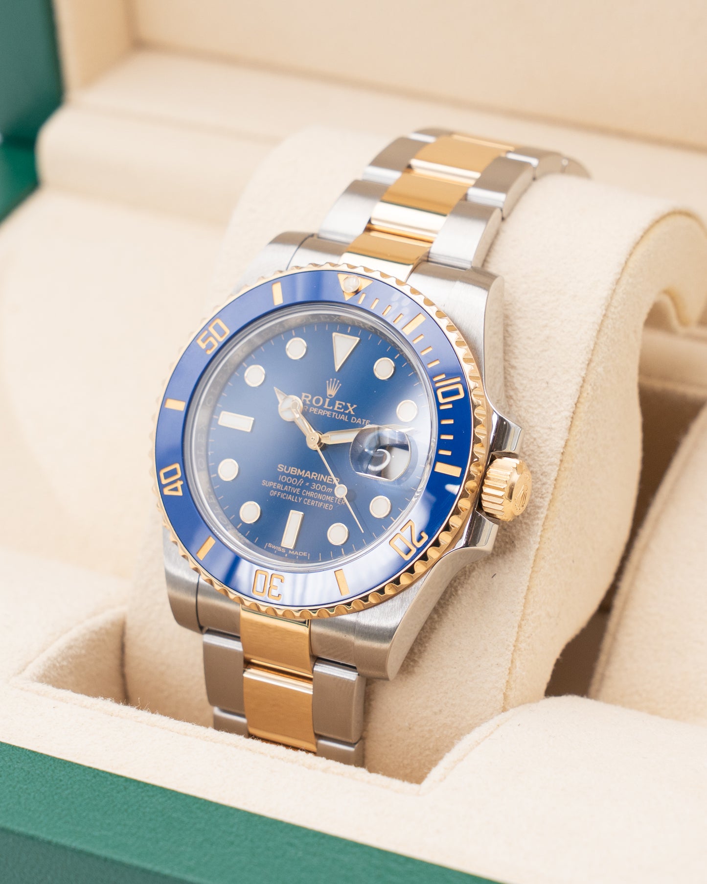 Rolex Submariner Date 40mm 116613LB Bluesy Two Tone Yellow Gold 2018