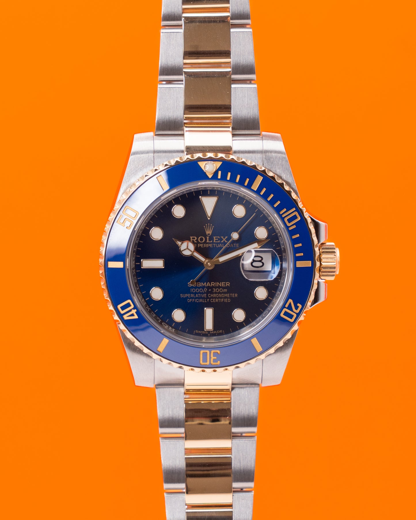 Rolex Submariner Date 40mm 116613LB Bluesy Two Tone Yellow Gold 2018