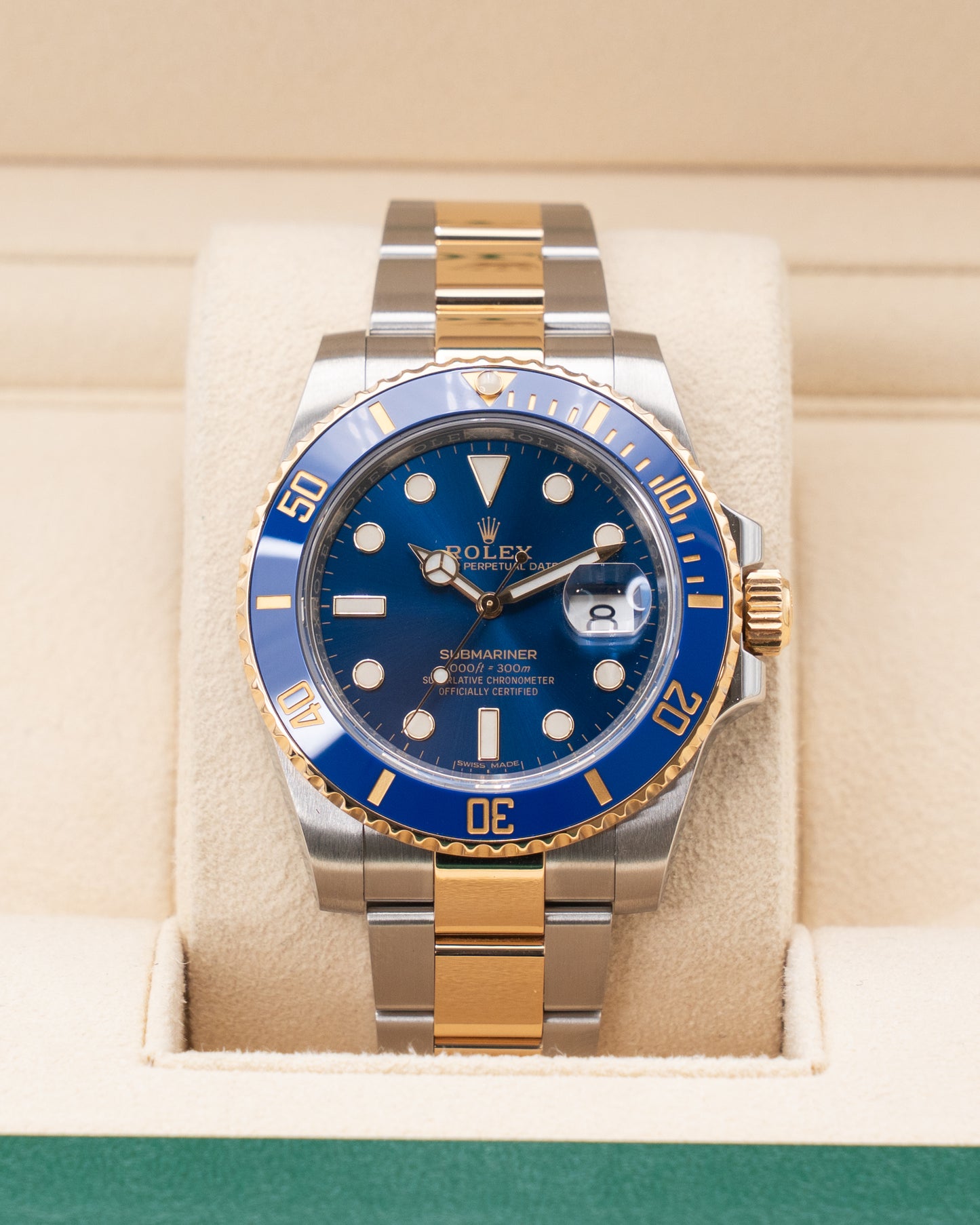 Rolex Submariner Date 40mm 116613LB Bluesy Two Tone Yellow Gold 2018