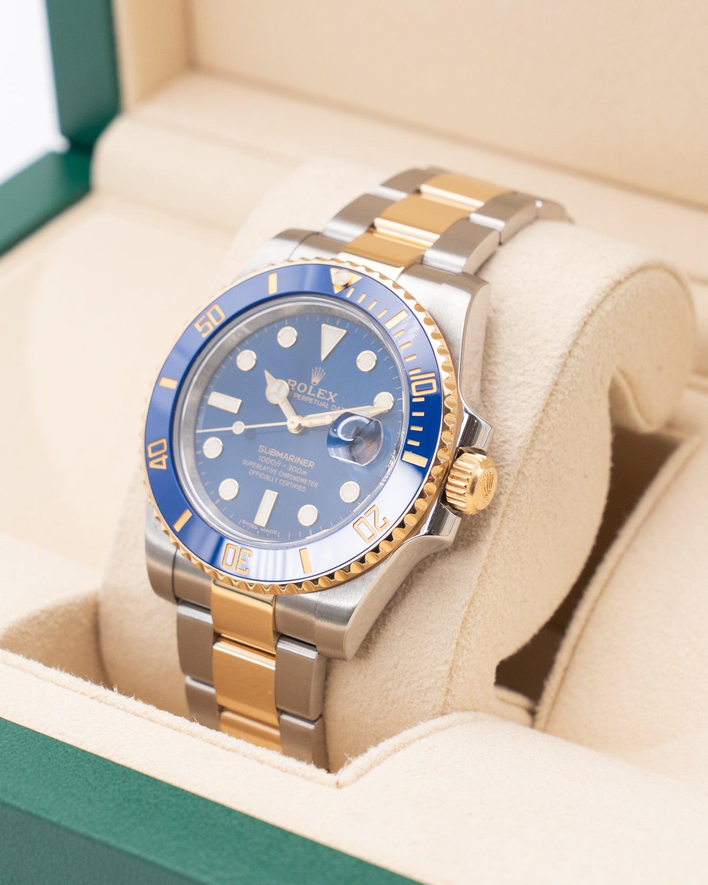 Rolex Submariner Date 40mm 116613LB Bluesy Two Tone Yellow Gold 2018
