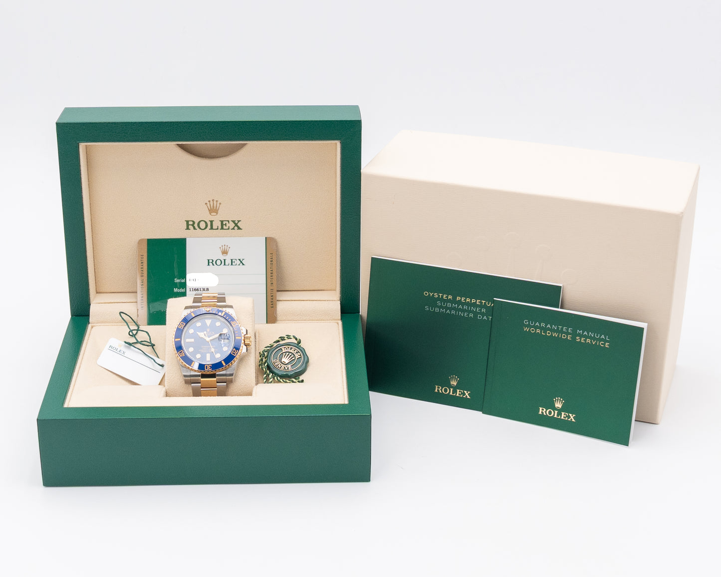 Rolex Submariner Date 40mm 116613LB Bluesy Two Tone Yellow Gold 2019