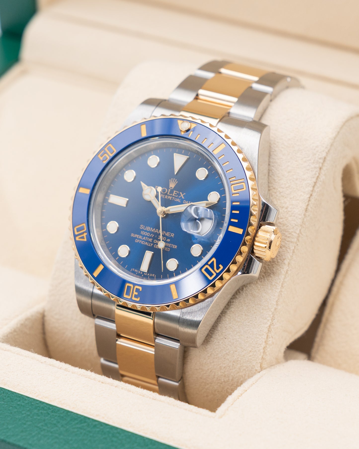 Rolex Submariner Date 40mm 116613LB Bluesy Two Tone Yellow Gold 2019