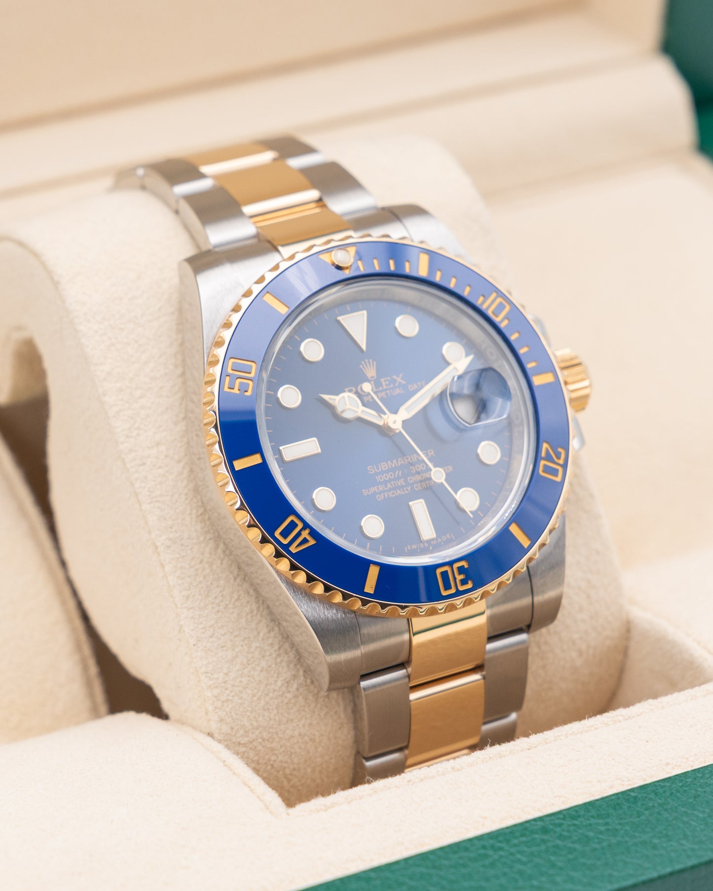 Rolex Submariner Date 40mm 116613LB Bluesy Two Tone Yellow Gold 2019
