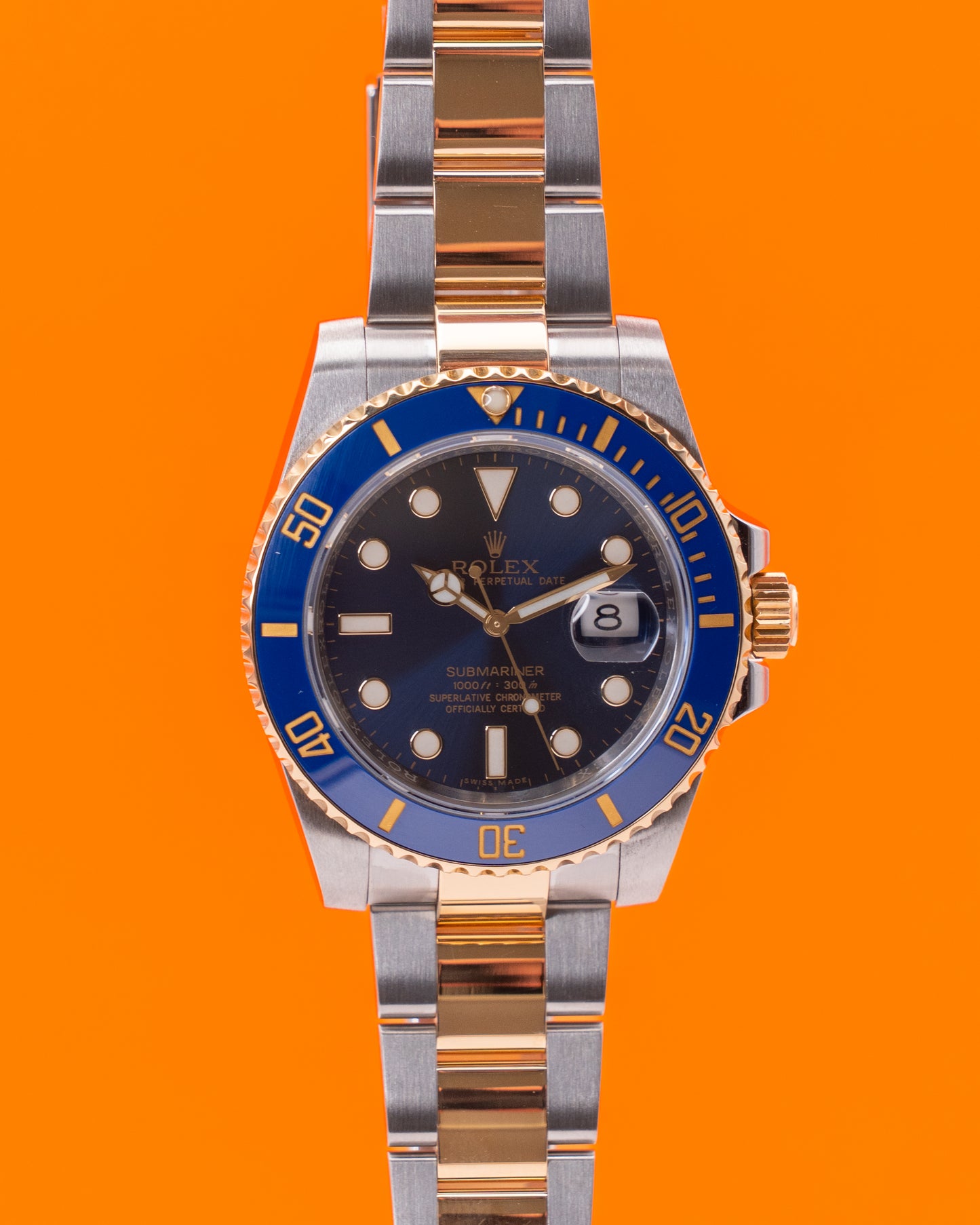 Rolex Submariner Date 40mm 116613LB Bluesy Two Tone Yellow Gold 2019