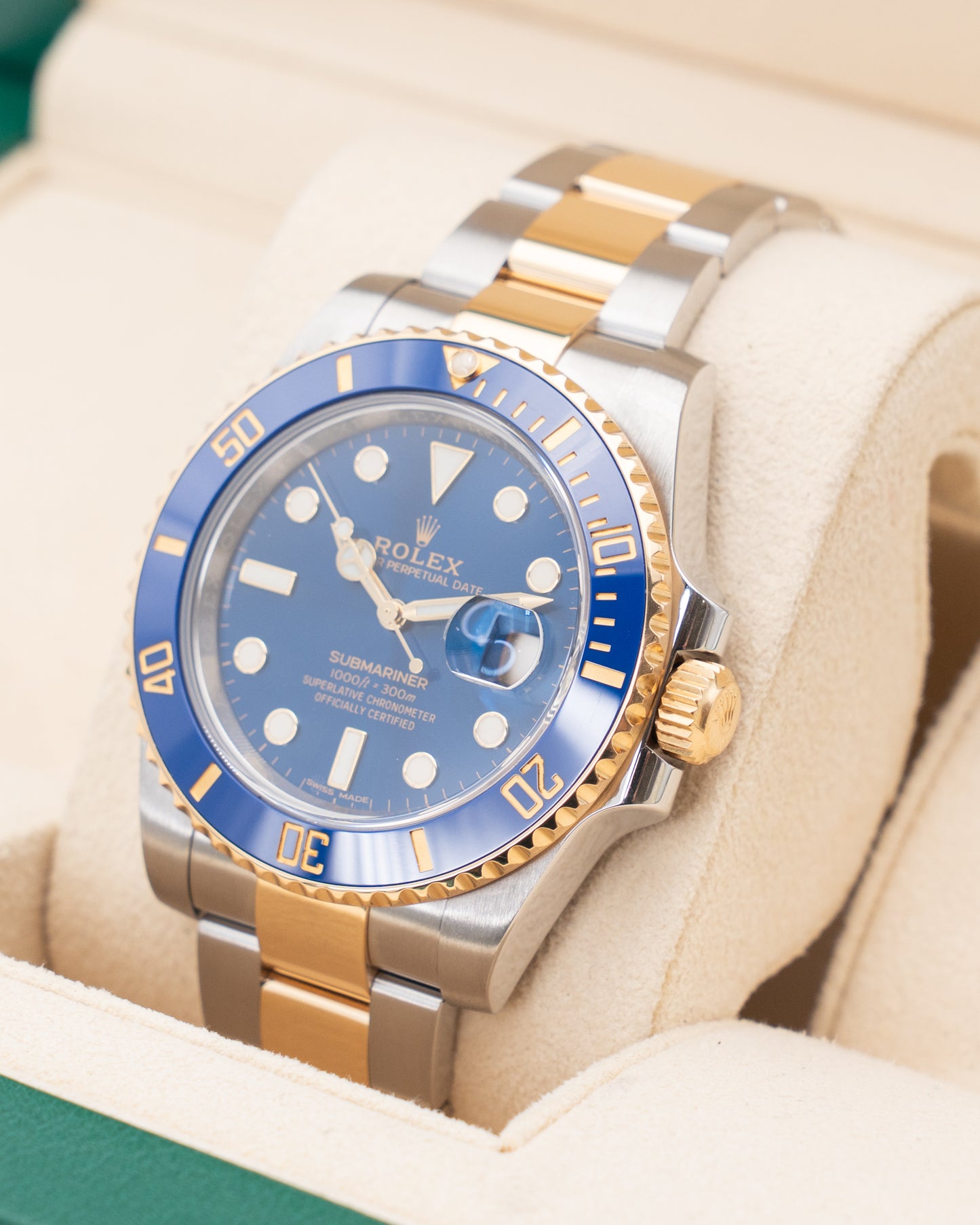 Rolex Submariner Date 40mm 116613LB Bluesy Two Tone Yellow Gold 2019