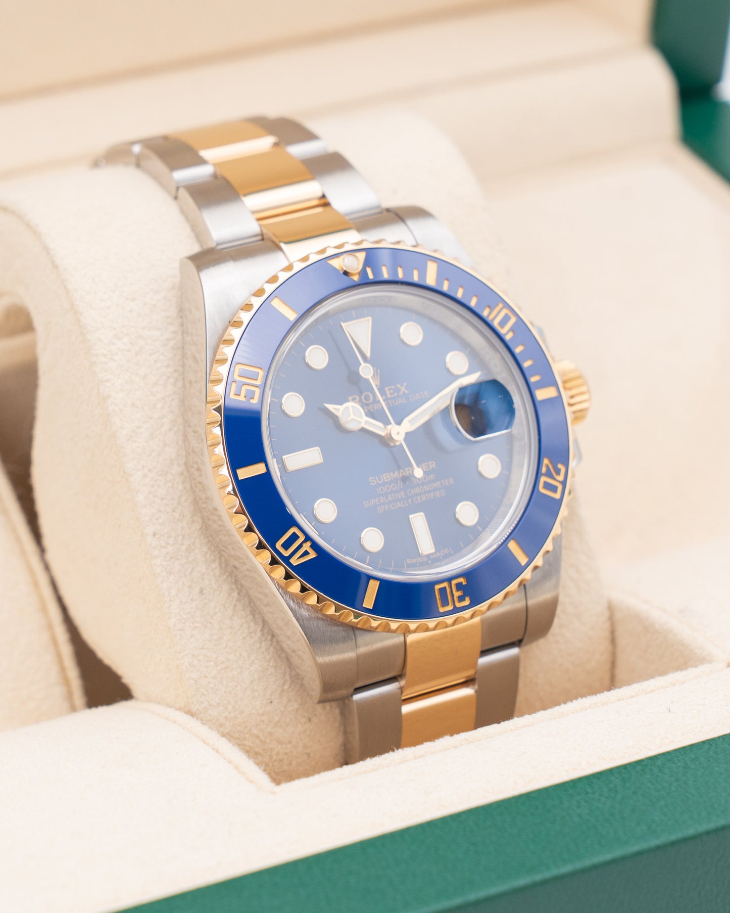 Rolex Submariner Date 40mm 116613LB Bluesy Two Tone Yellow Gold 2019
