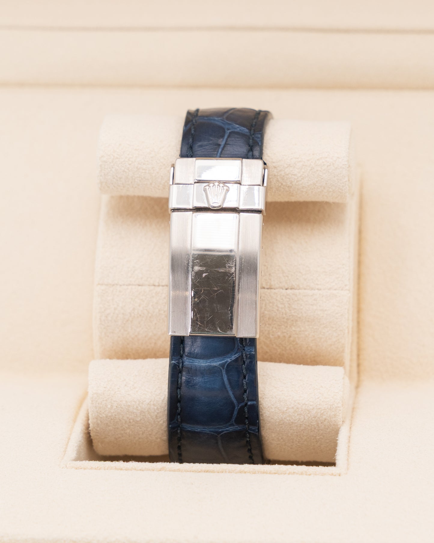 Rolex Daytona 40mm 116589SACI White Gold Blue Sapphire Baguette Bezel Sodalite Dial 2005