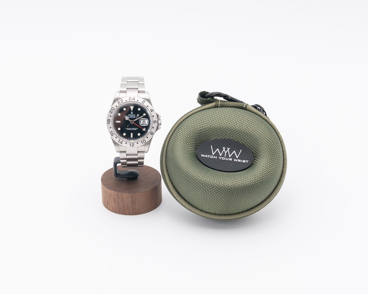 Rolex Explorer II 40mm 16570 Black Dial with Non Fliplock Clasp S Serial