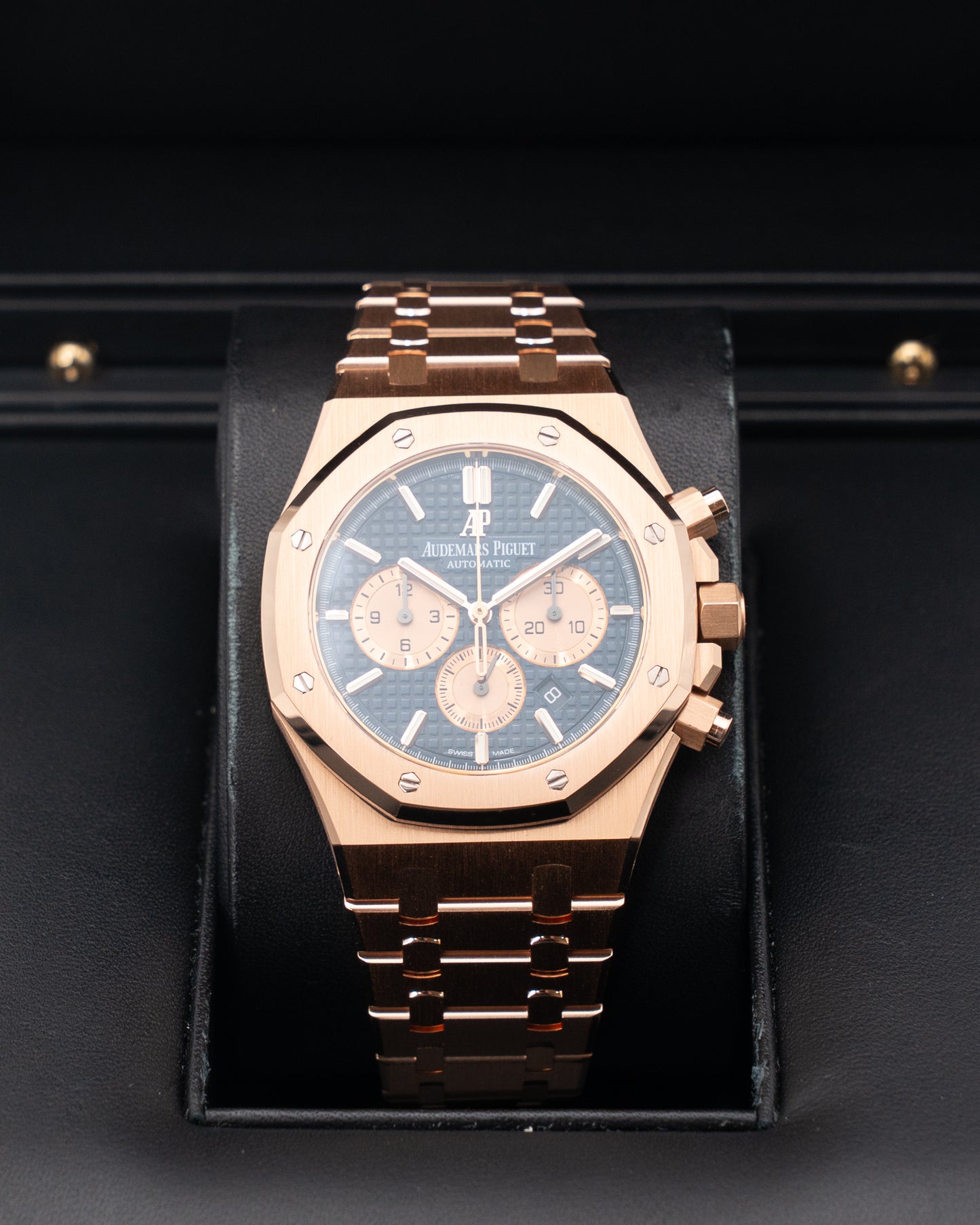 Audemars Piguet Royal Oak Chronograph 41mm 26331OR.OO.1220OR.01 Pink Gold Blue Dial