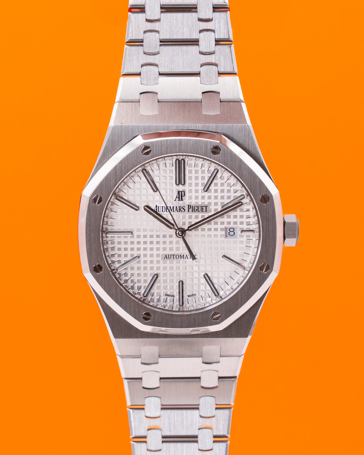 Audemars Piguet Royal Oak 41mm 15400ST.OO.1220ST.02 White Silver Dial