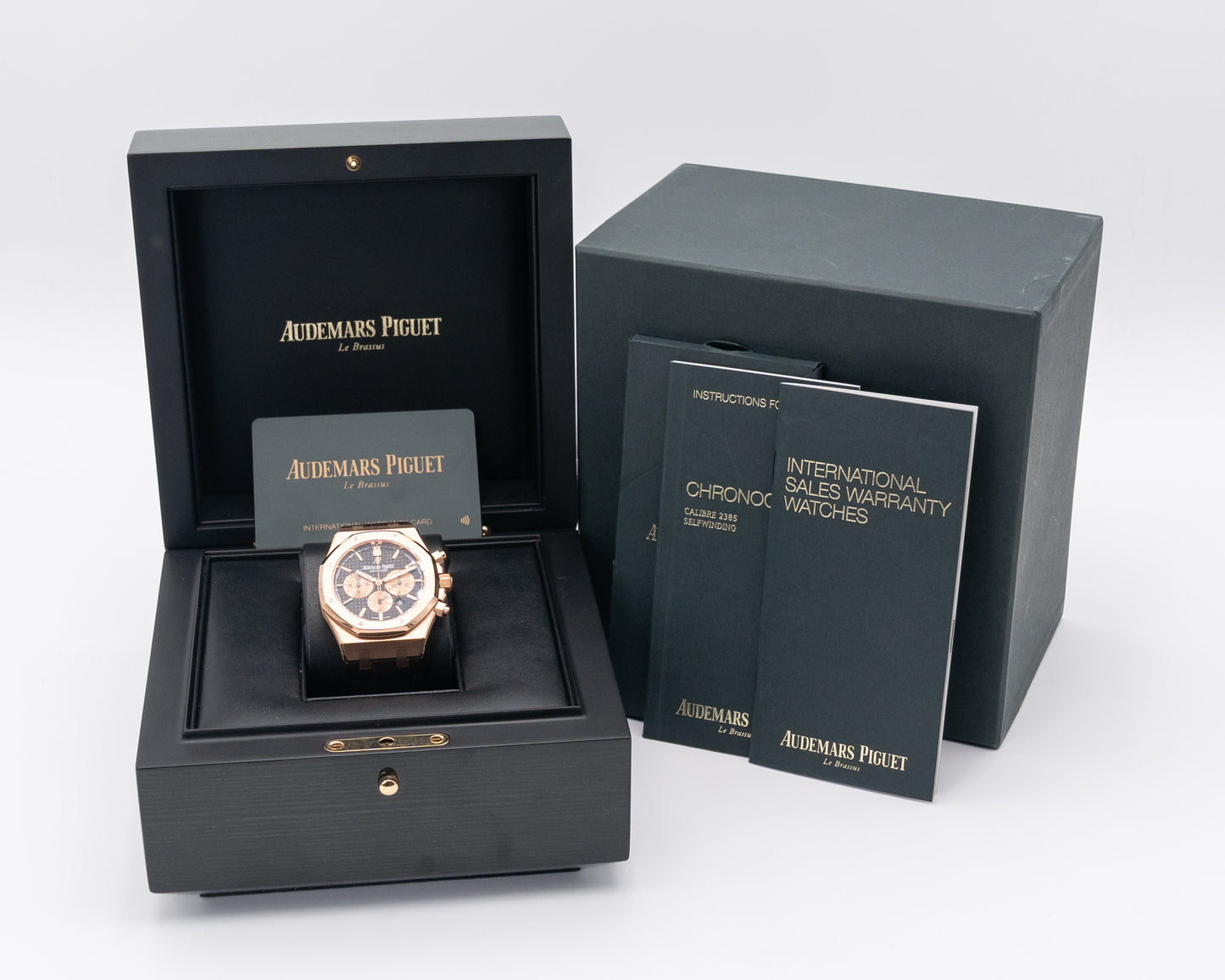 Audemars Piguet Royal Oak Chronograph 41mm 26331OR Rose Gold Chocolate Dial