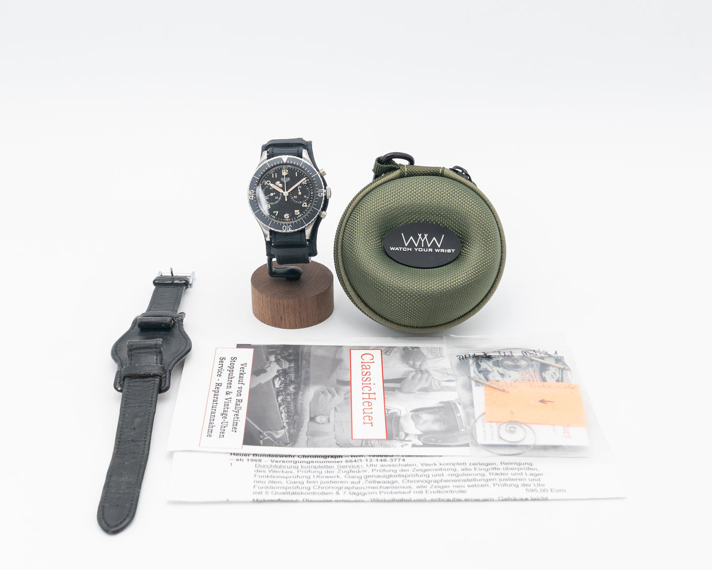 Heuer Bundeswehr 43mm 1550SG Vintage Flyback Chronograph 1960's