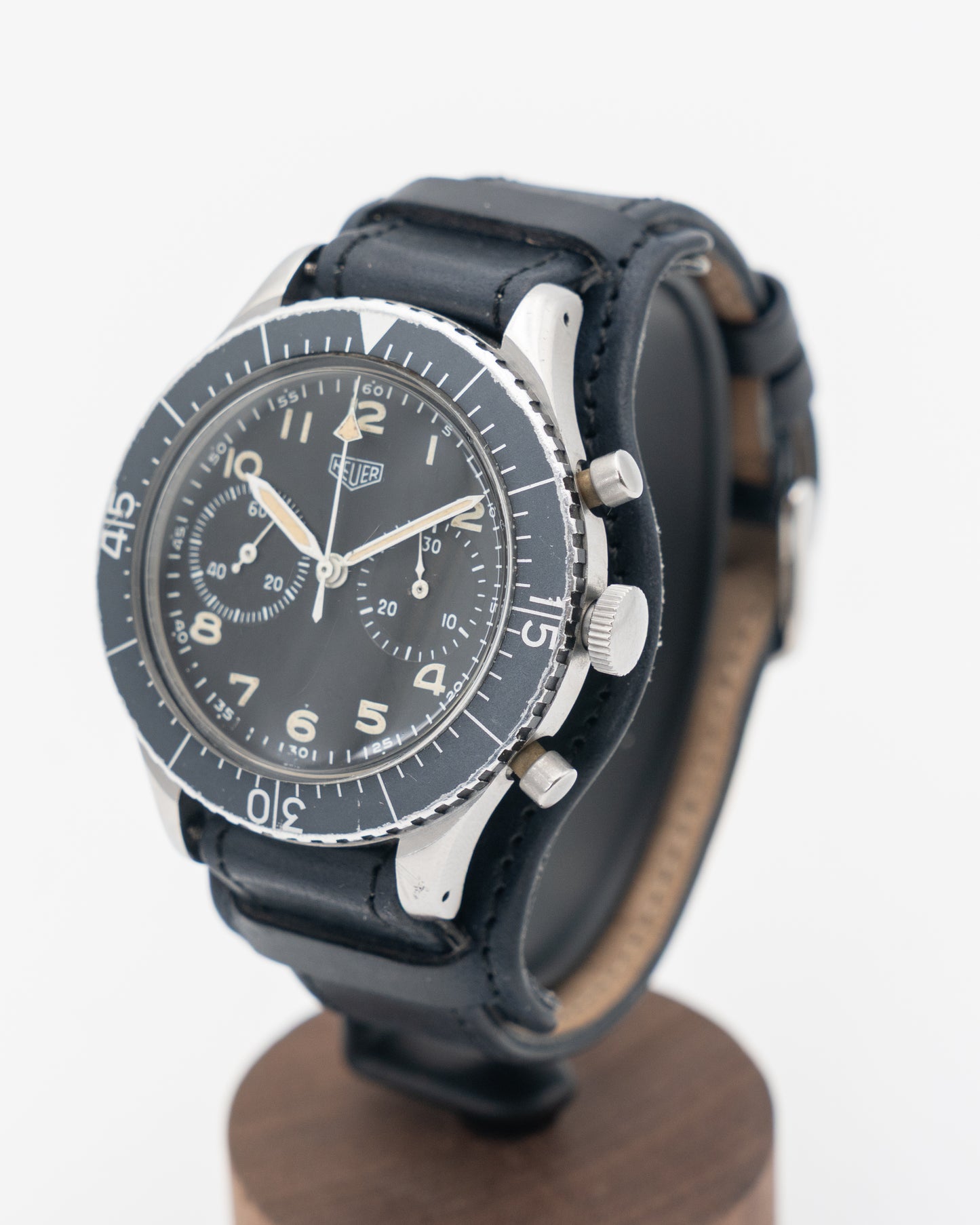 Heuer Bundeswehr 43mm 1550SG Vintage Flyback Chronograph 1960's