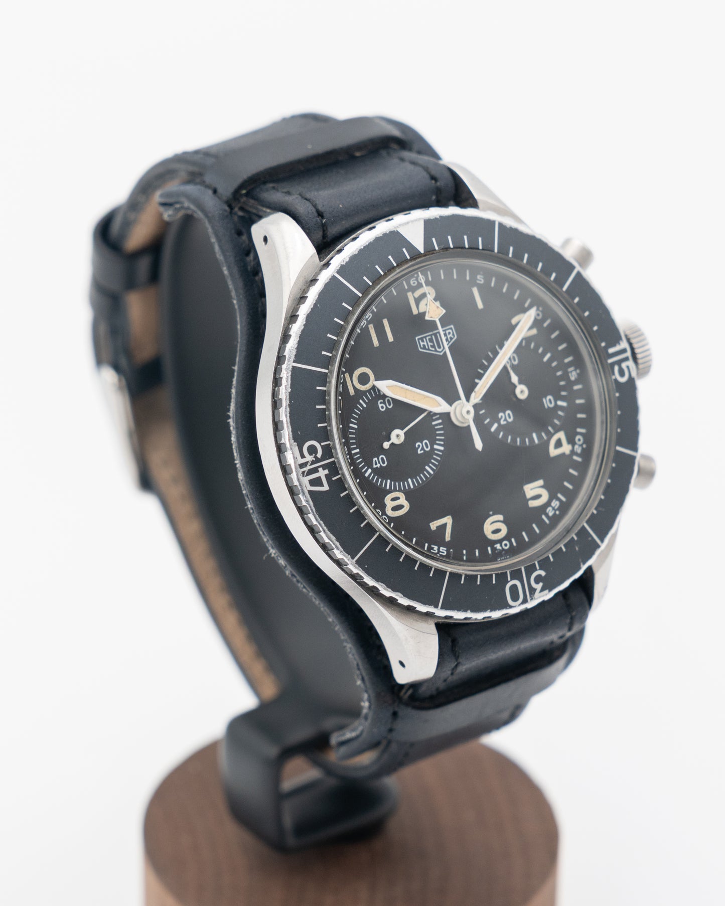 Heuer Bundeswehr 43mm 1550SG Vintage Flyback Chronograph 1960's