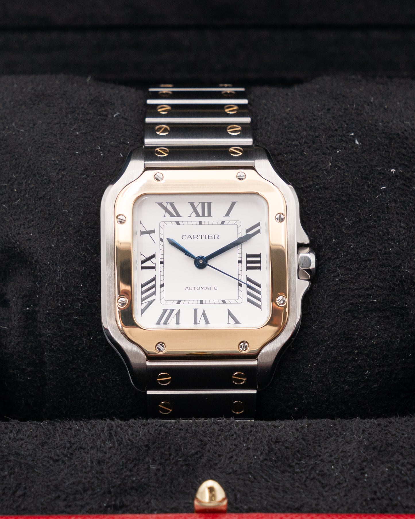 Cartier Santos Medium 35mm W2SA0016 Two Tone Yellow Gold White Dial 2024