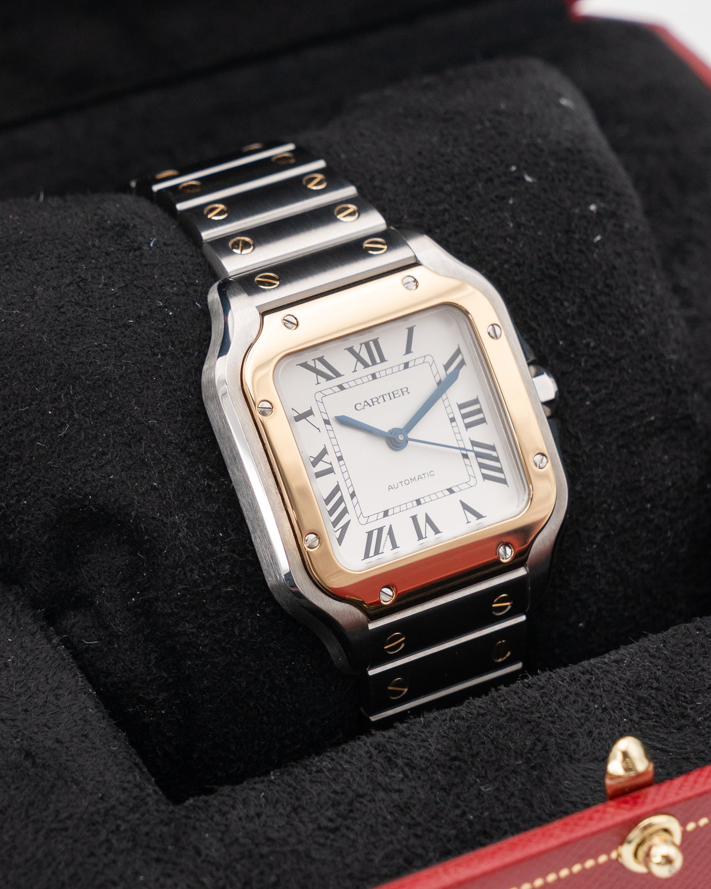 Cartier Santos Medium 35mm W2SA0016 Two Tone Yellow Gold White Dial 2024