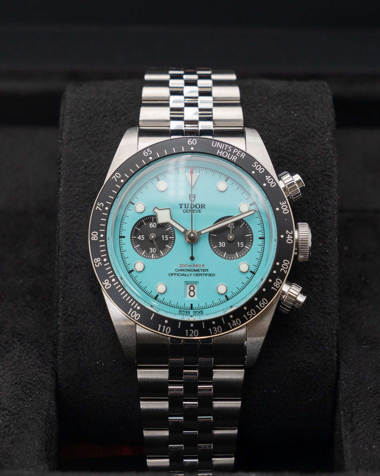 Unpolished - Tudor Black Bay Chronograph 41mm 79360N Flamingo Blue 2025