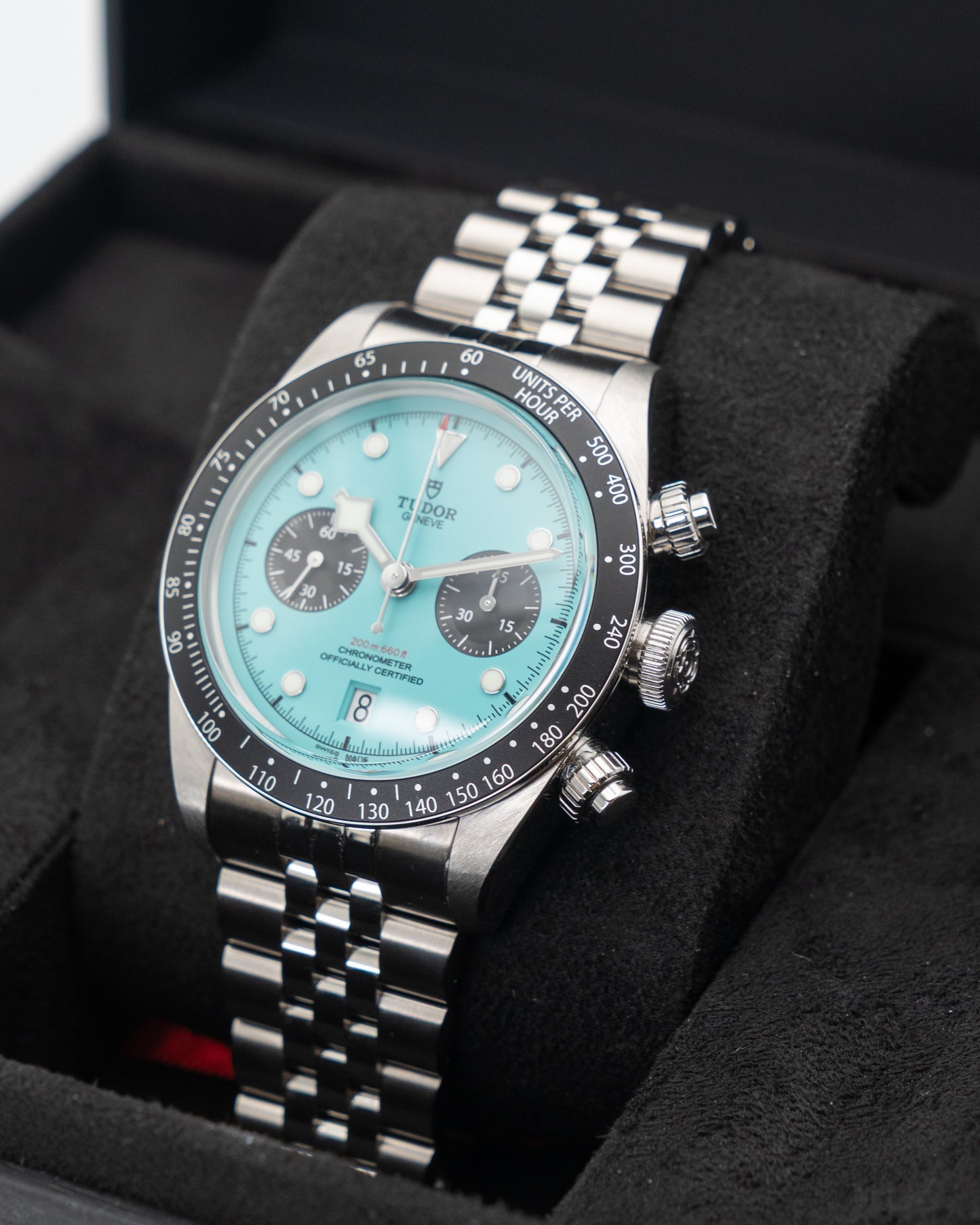 Unpolished - Tudor Black Bay Chronograph 41mm 79360N Flamingo Blue 2025