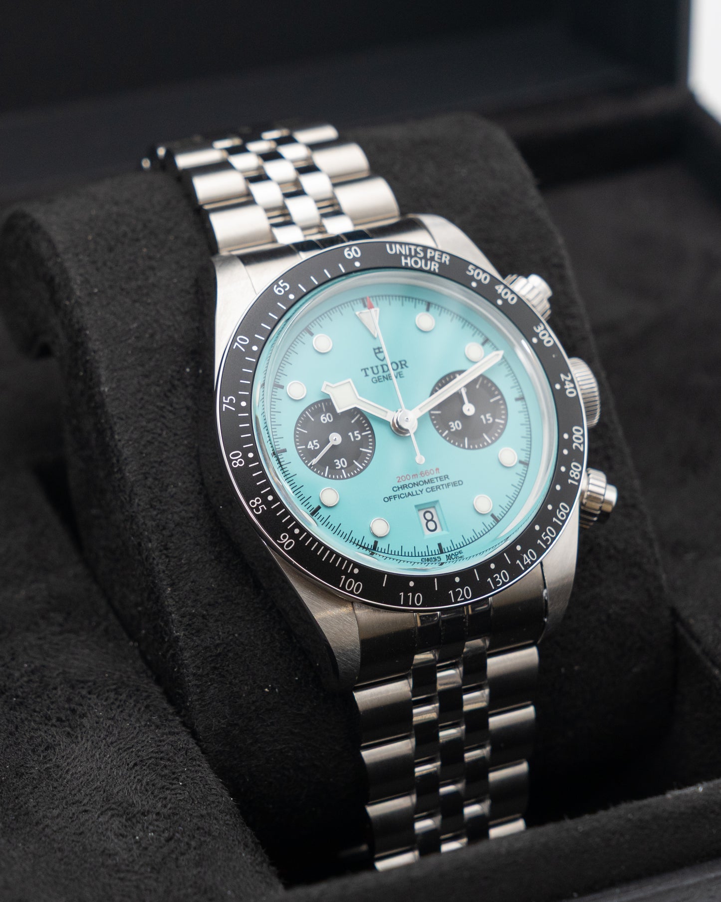 Unpolished - Tudor Black Bay Chronograph 41mm 79360N Flamingo Blue 2025