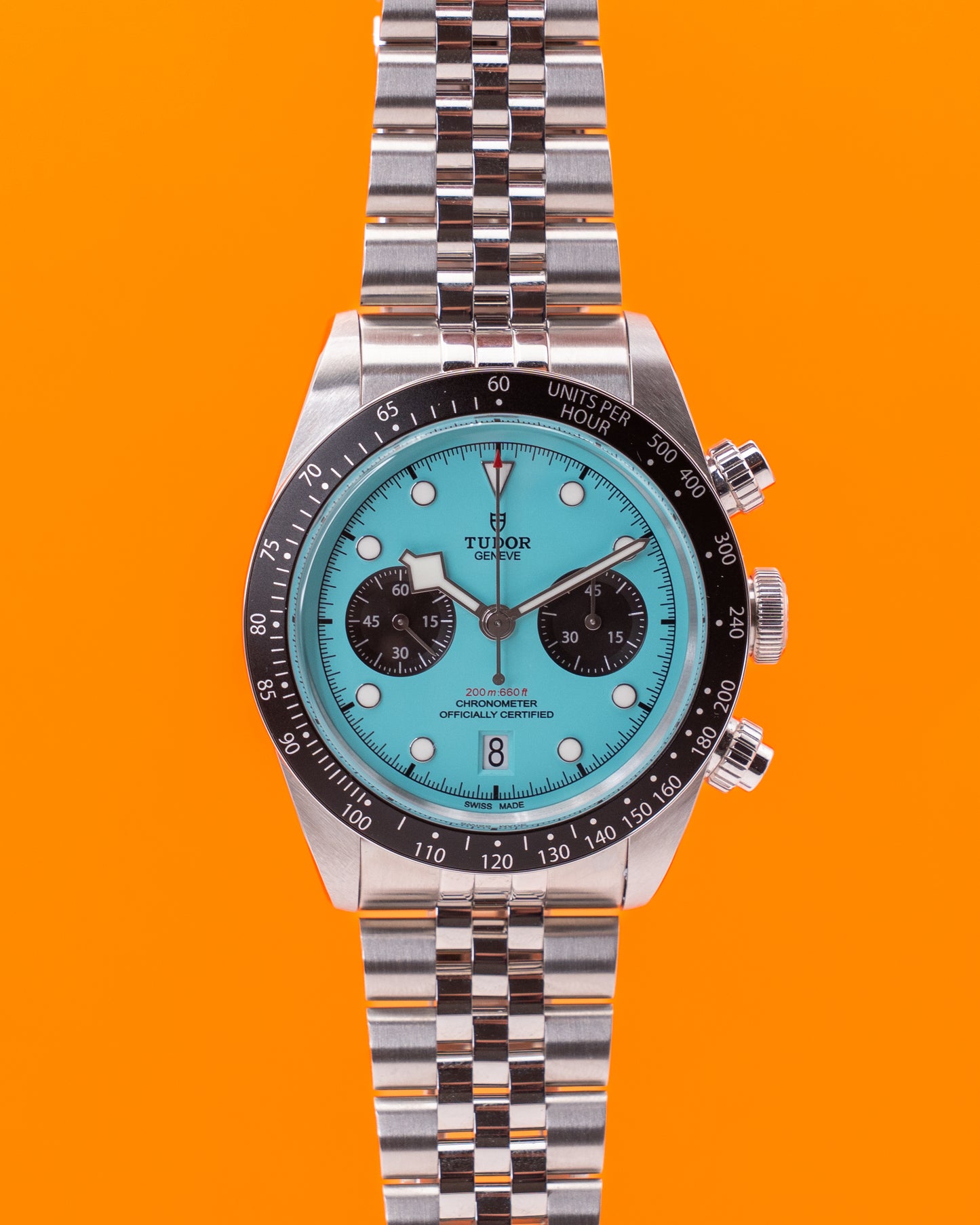 Unpolished - Tudor Black Bay Chronograph 41mm 79360N Flamingo Blue 2025