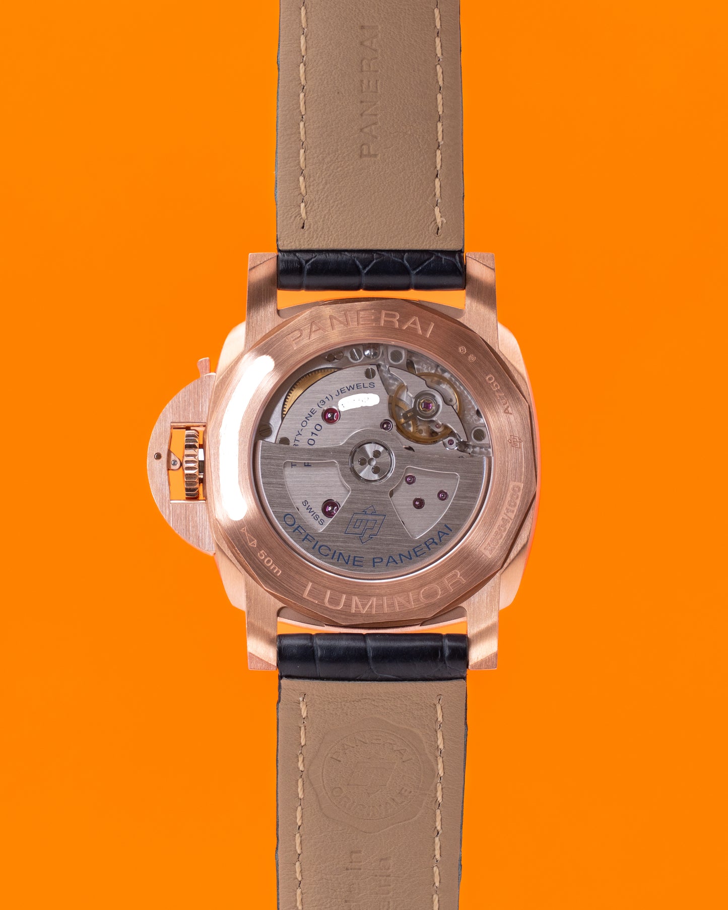 Panerai Luminor Marina 44mm PAM01112 Rose Gold Blue Dial 2023