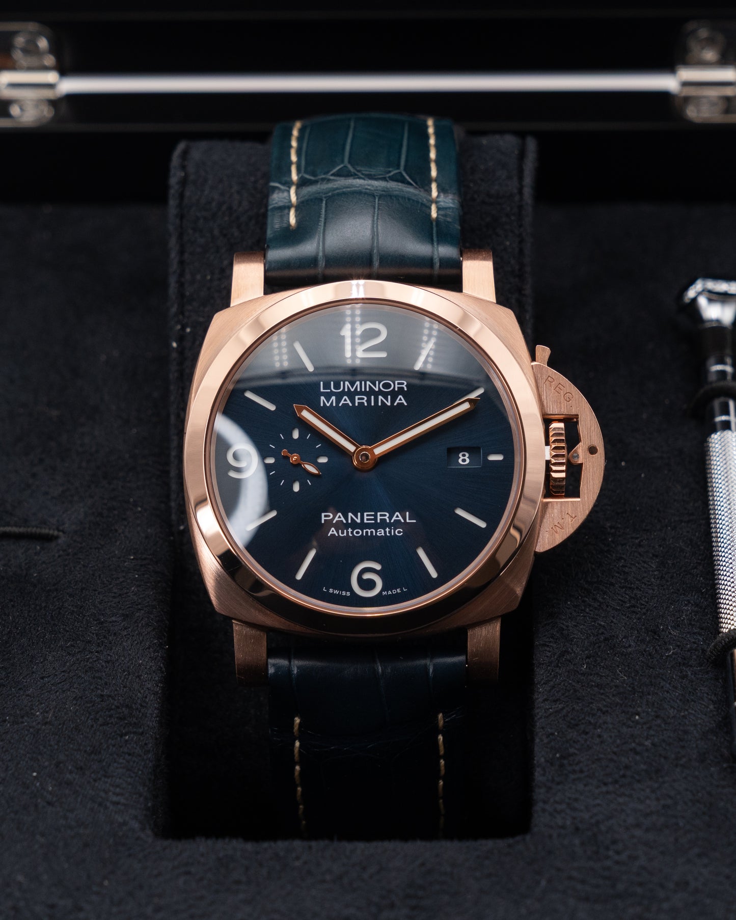 Panerai Luminor Marina 44mm PAM01112 Rose Gold Blue Dial 2023