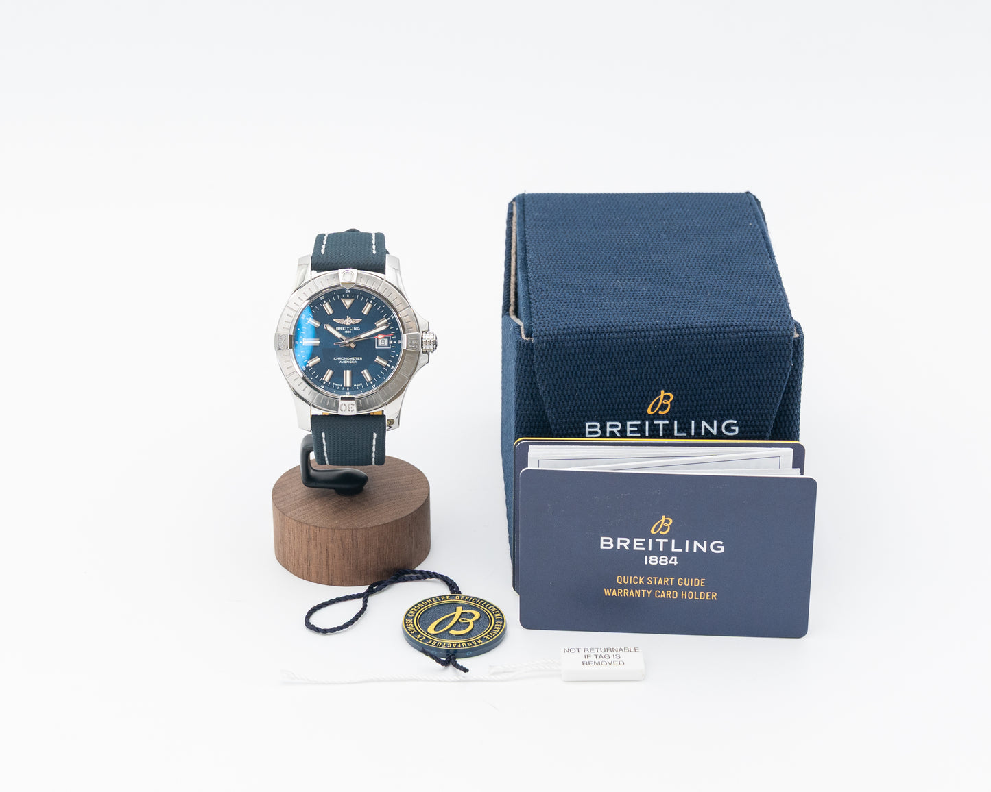 Breitling Avenger Automatic 43mm A17318 Blue Dial on Strap