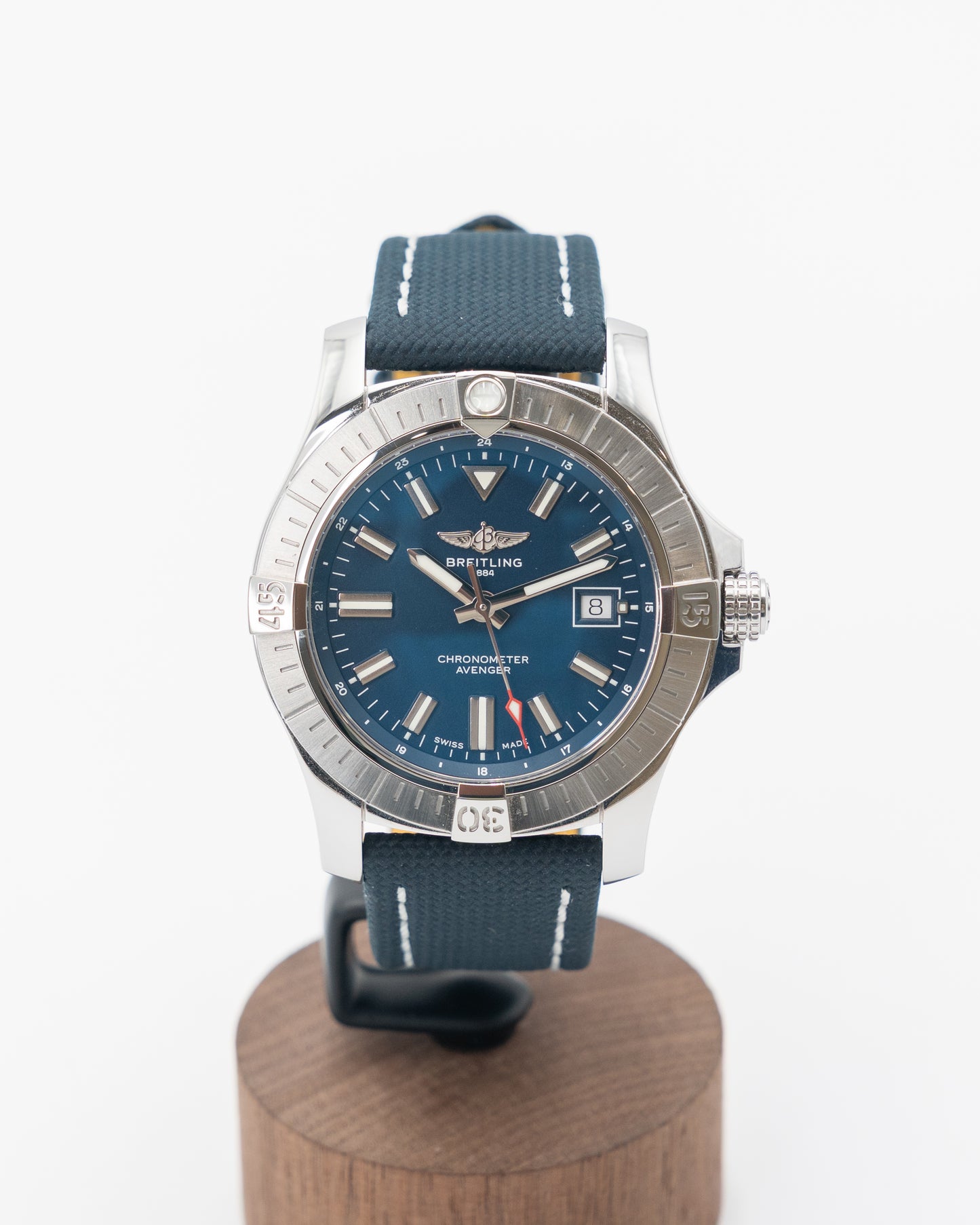 Breitling Avenger Automatic 43mm A17318 Blue Dial on Strap