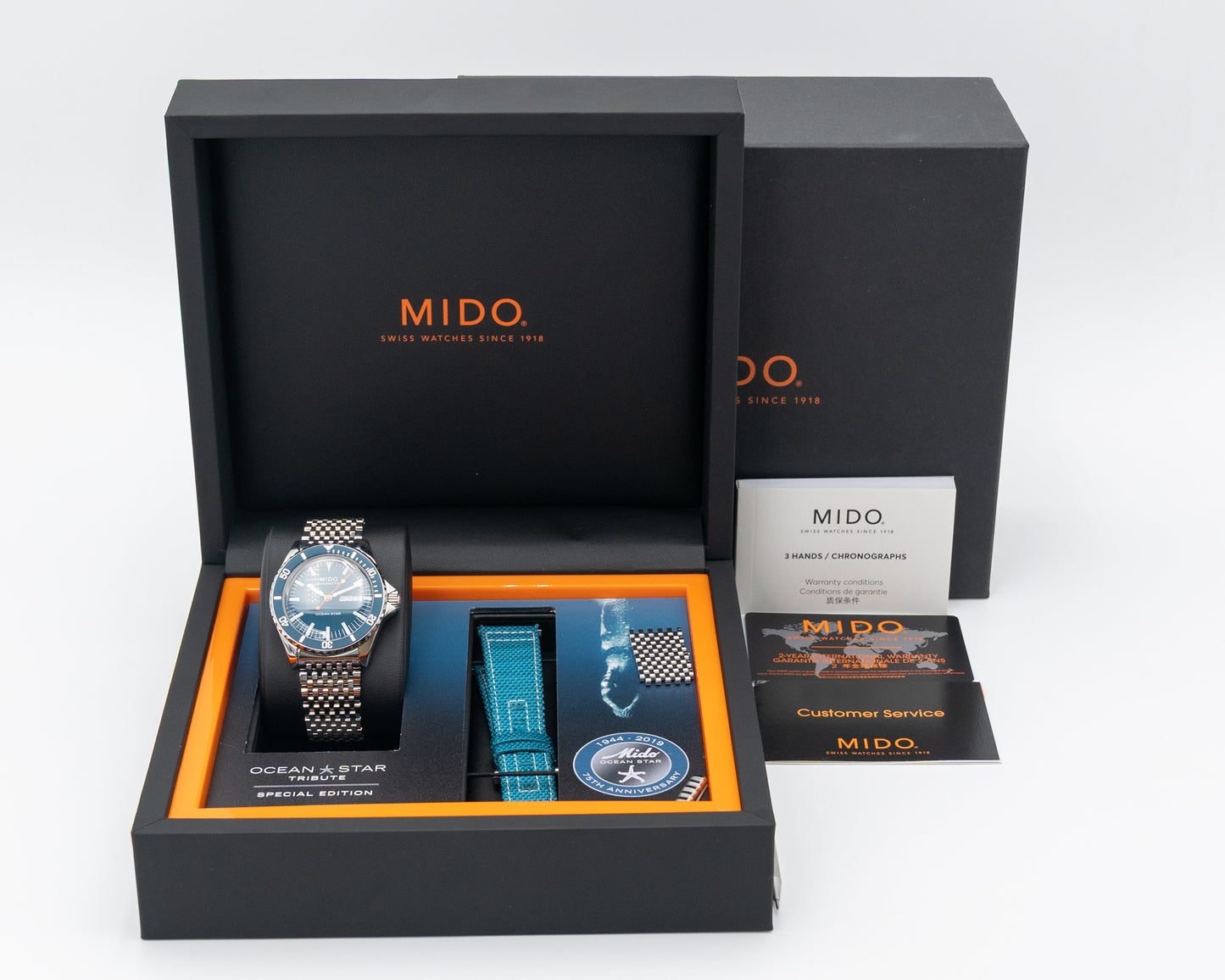 Mido Ocean Star Tribute 40.5mm M026830 Blue on Bracelet
