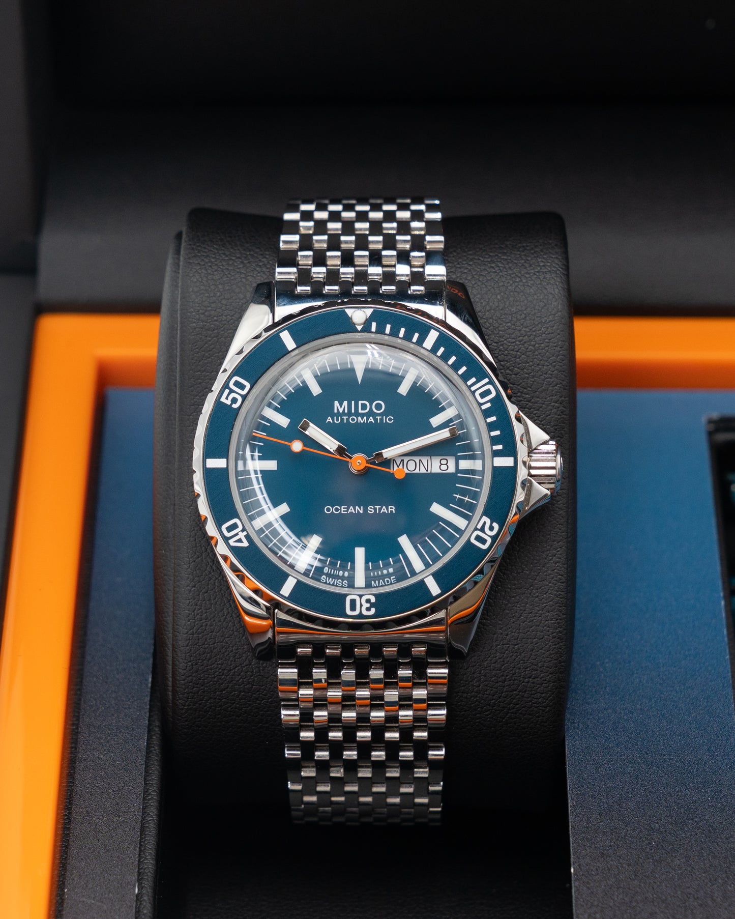 Mido Ocean Star Tribute 40.5mm M026830 Blue on Bracelet