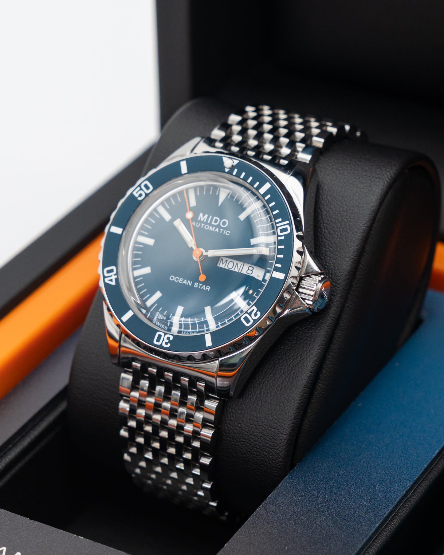Mido Ocean Star Tribute 40.5mm M026830 Blue on Bracelet