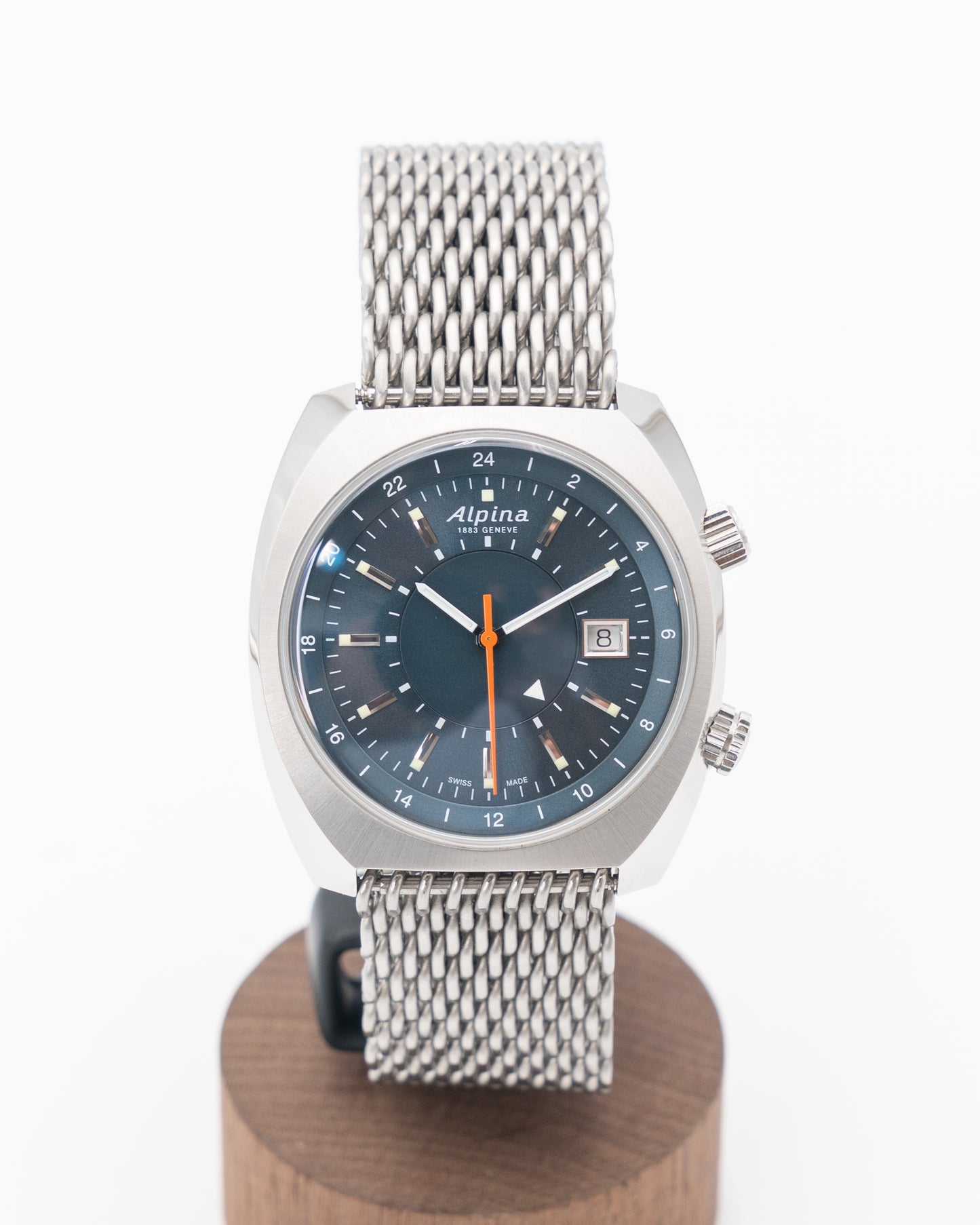 Alpina Startimer Pilot Heritage 42mm AL555N4H6B Blue Automatic GMT