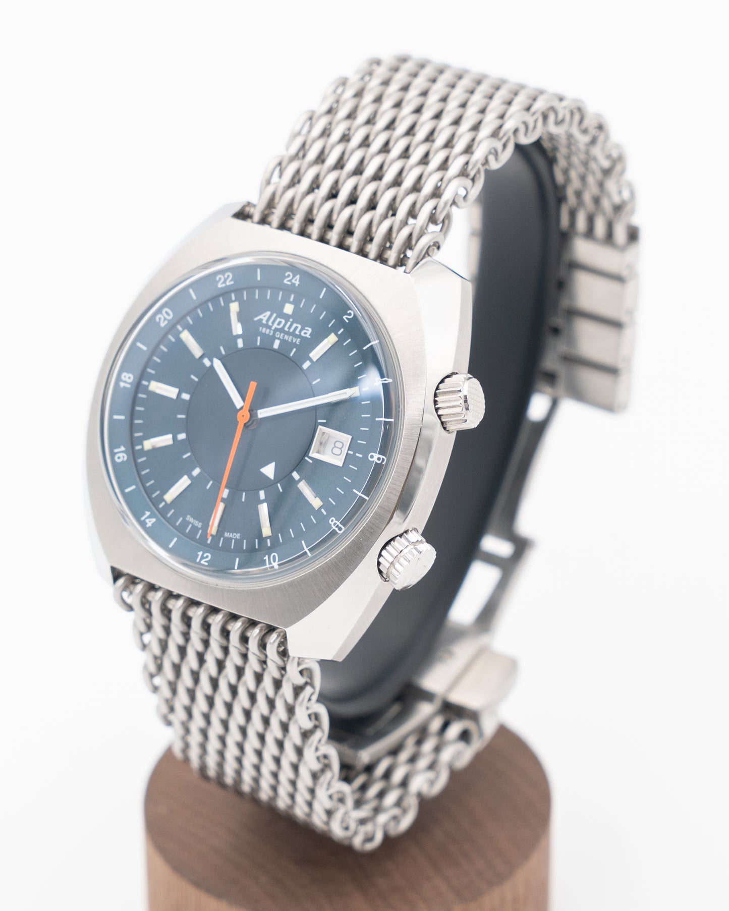 Alpina Startimer Pilot Heritage 42mm AL555N4H6B Blue Automatic GMT