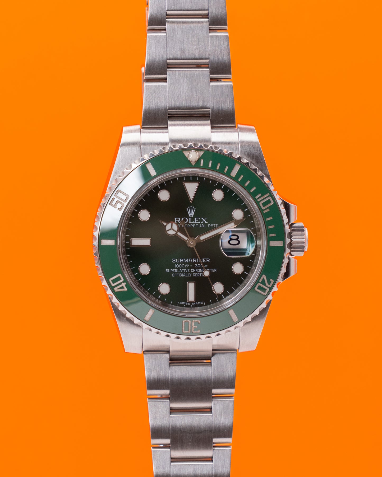Rolex Submariner Date 40mm 116610LV Hulk Green Dial 2015