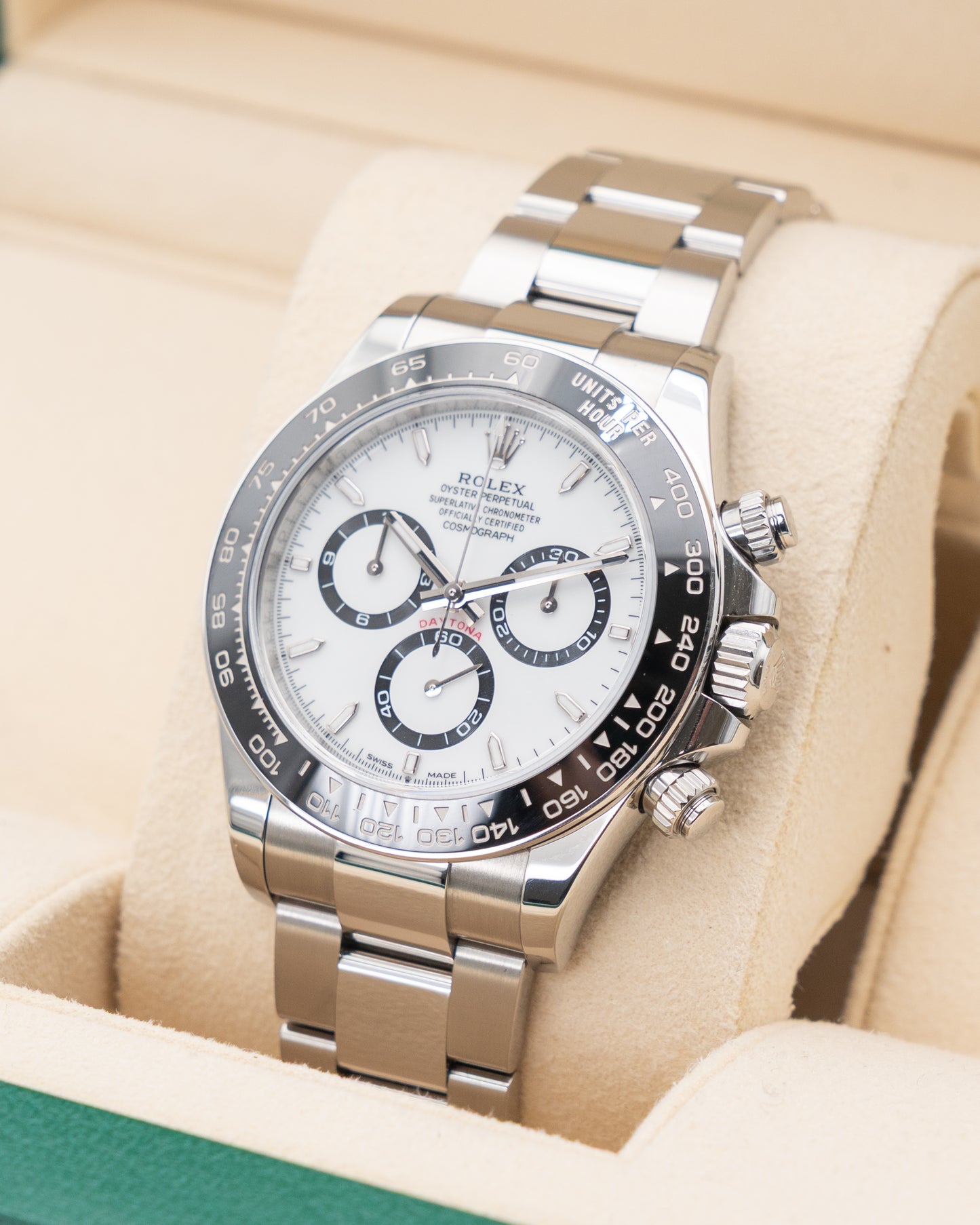 Rolex Daytona 40mm 126500LN White Dial Panda 2024