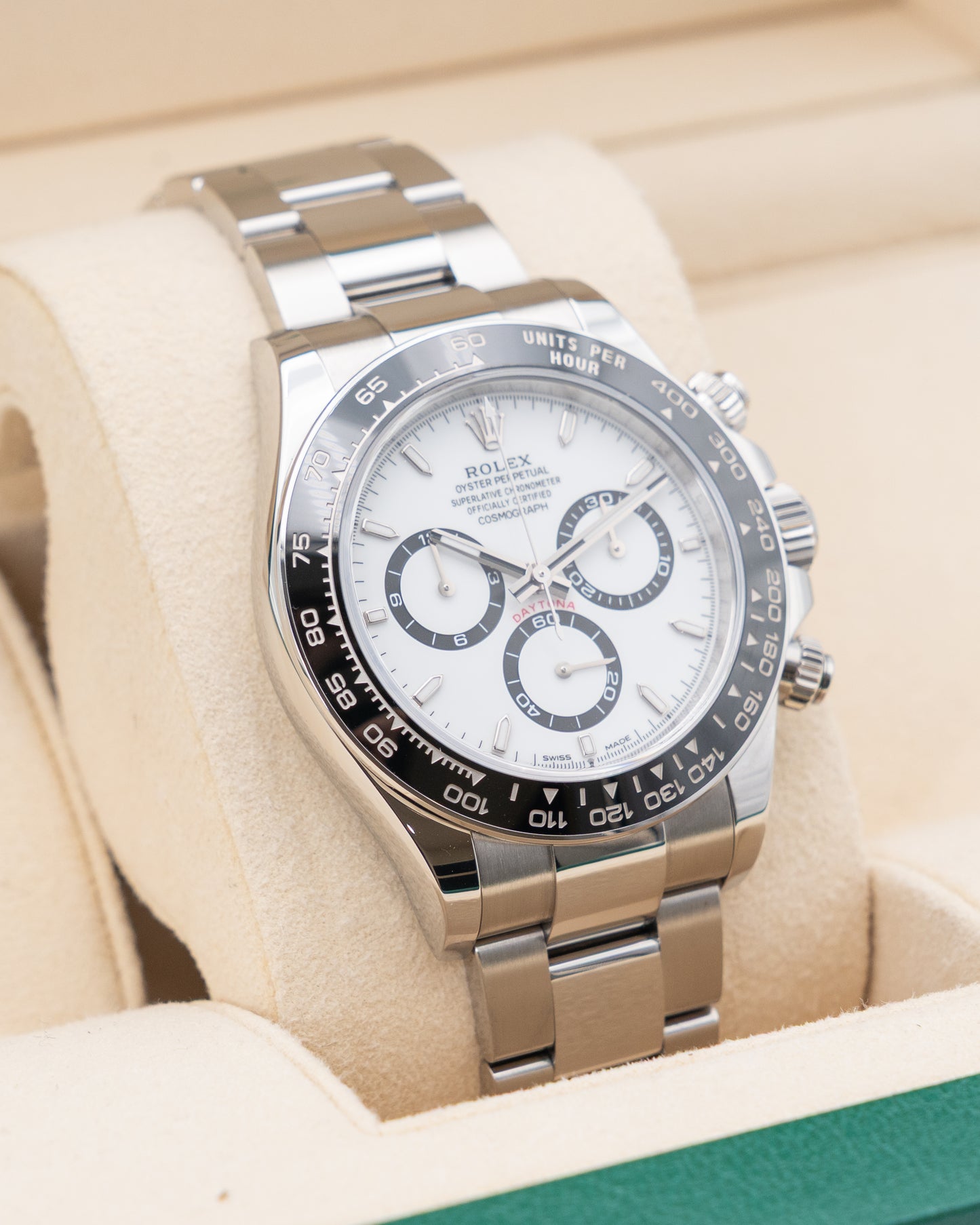 Rolex Daytona 40mm 126500LN White Dial Panda 2024