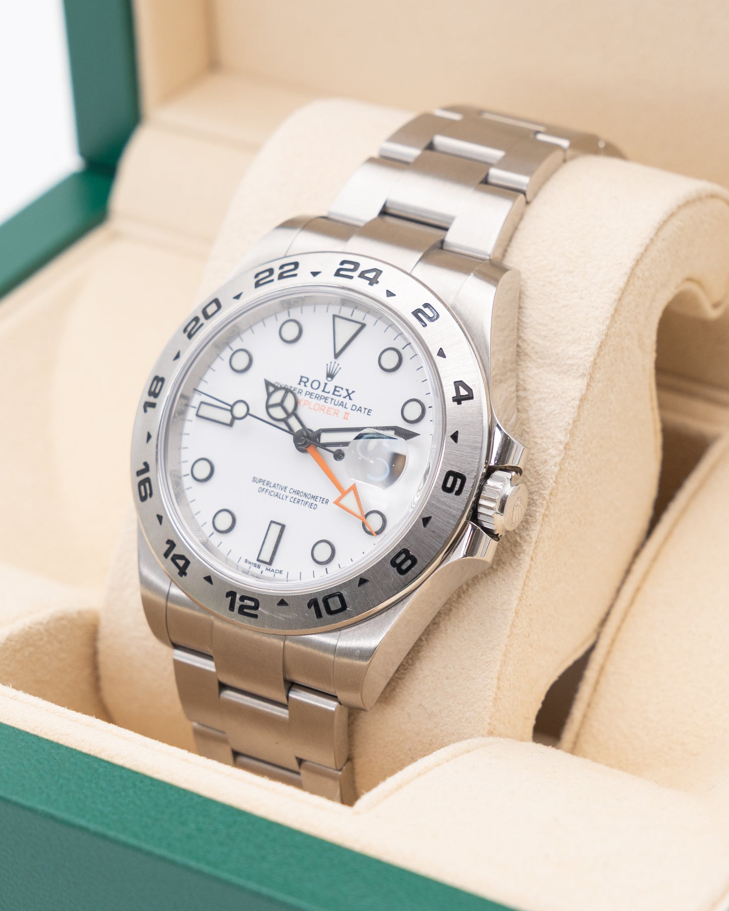 Rolex Explorer II 42mm 216570 White Dial 2018