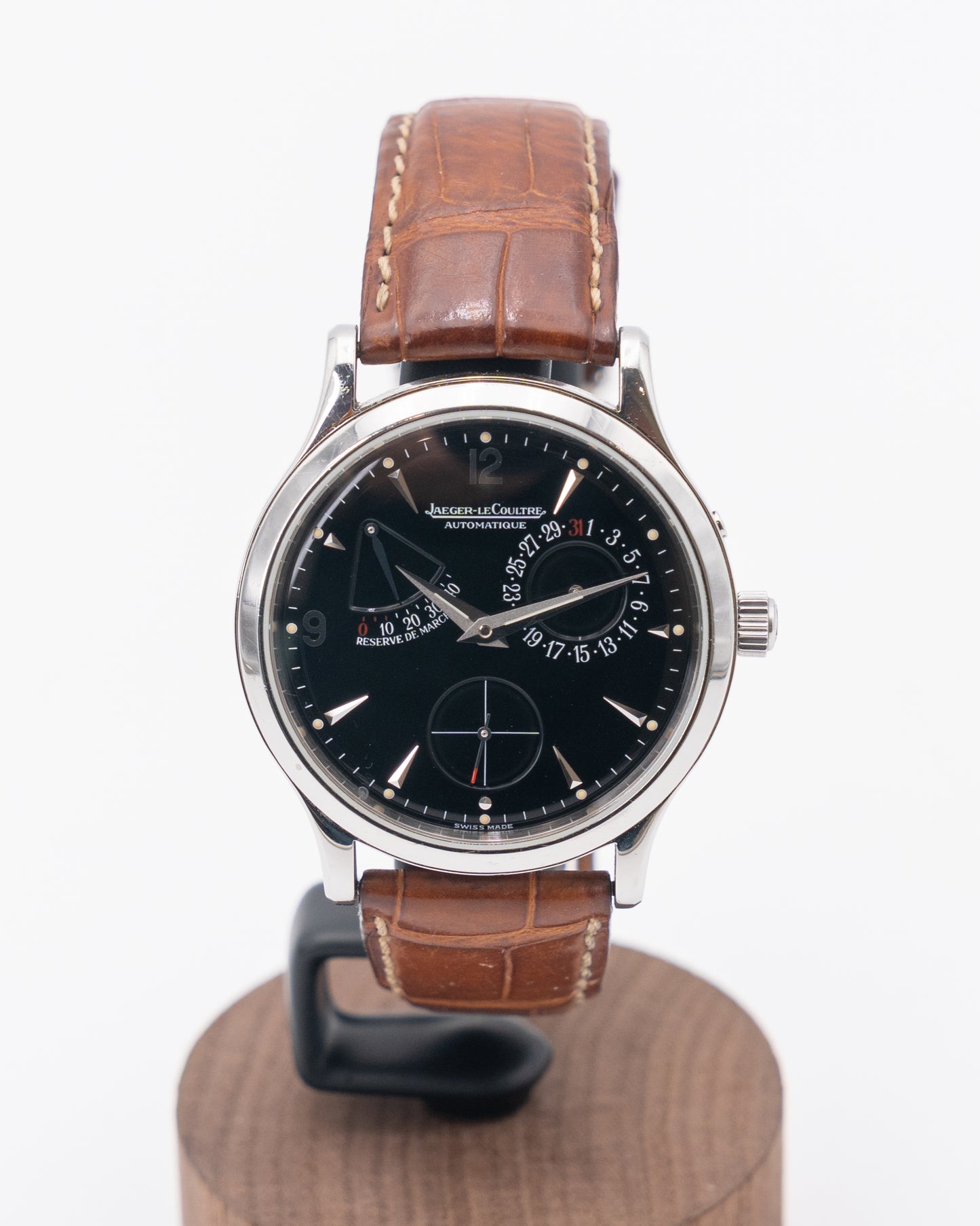 Jaeger LeCoultre Master Control 37mm 140.8.93.S Black Dial