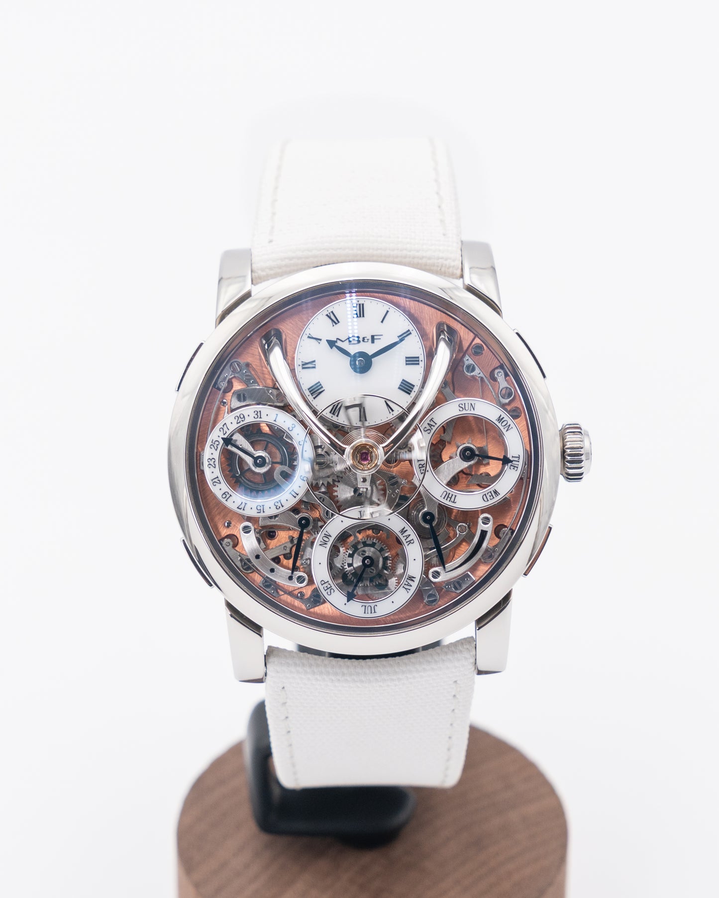 MB&F Legacy Machine Perpetual Steel Salmon 44mm 03.SL.S Manual Wind 2025